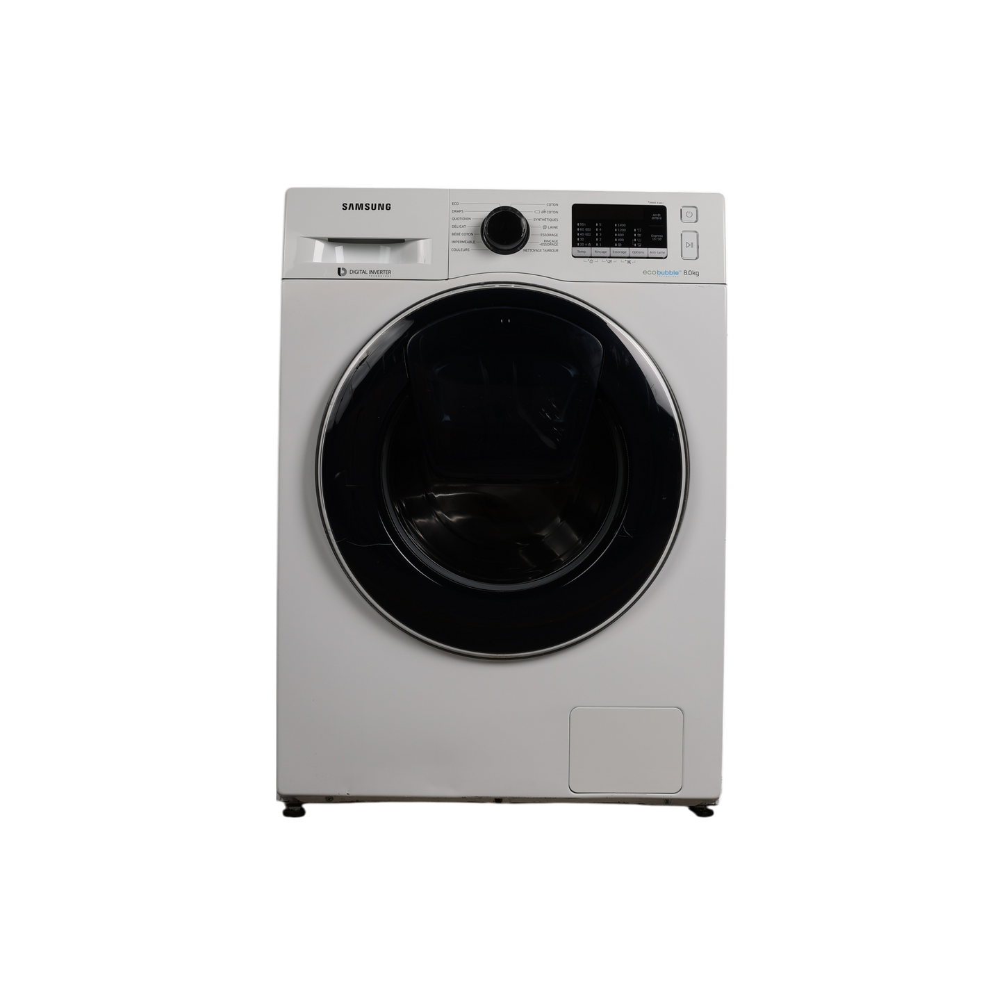 Lave-Linge Hublot 8 kg Reconditionné SAMSUNG WW80K5410UW : vue de face