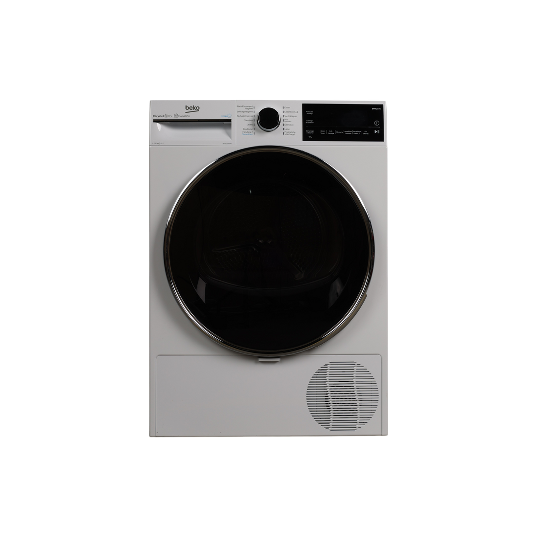 Seche-Linge Pompe À Chaleur 12 kg Reconditionné BEKO B5T6122309W : vue de face
