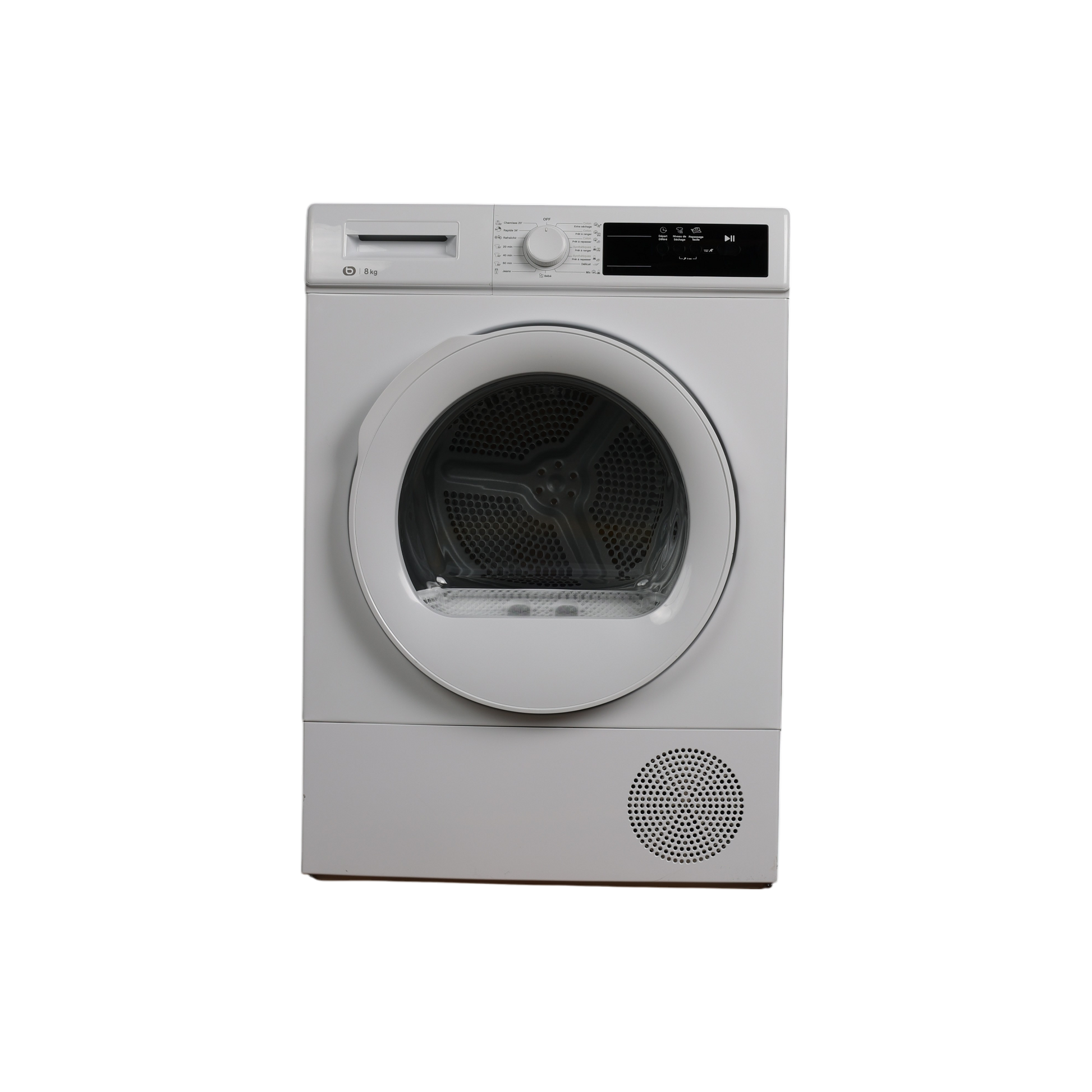 Seche-Linge Pompe À Chaleur 8 kg Reconditionné ESSENTIEL B ESLHP8-3B : vue de face