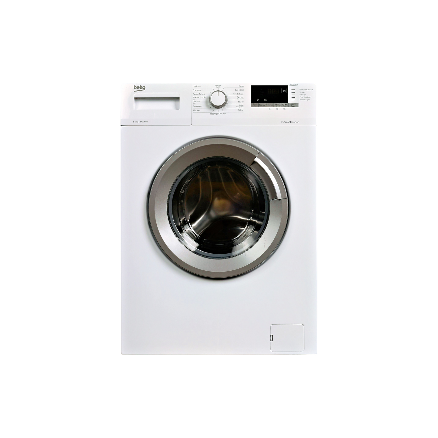 Lave-Linge Hublot 7 kg Reconditionné BEKO WTE7712BS1W : vue de face