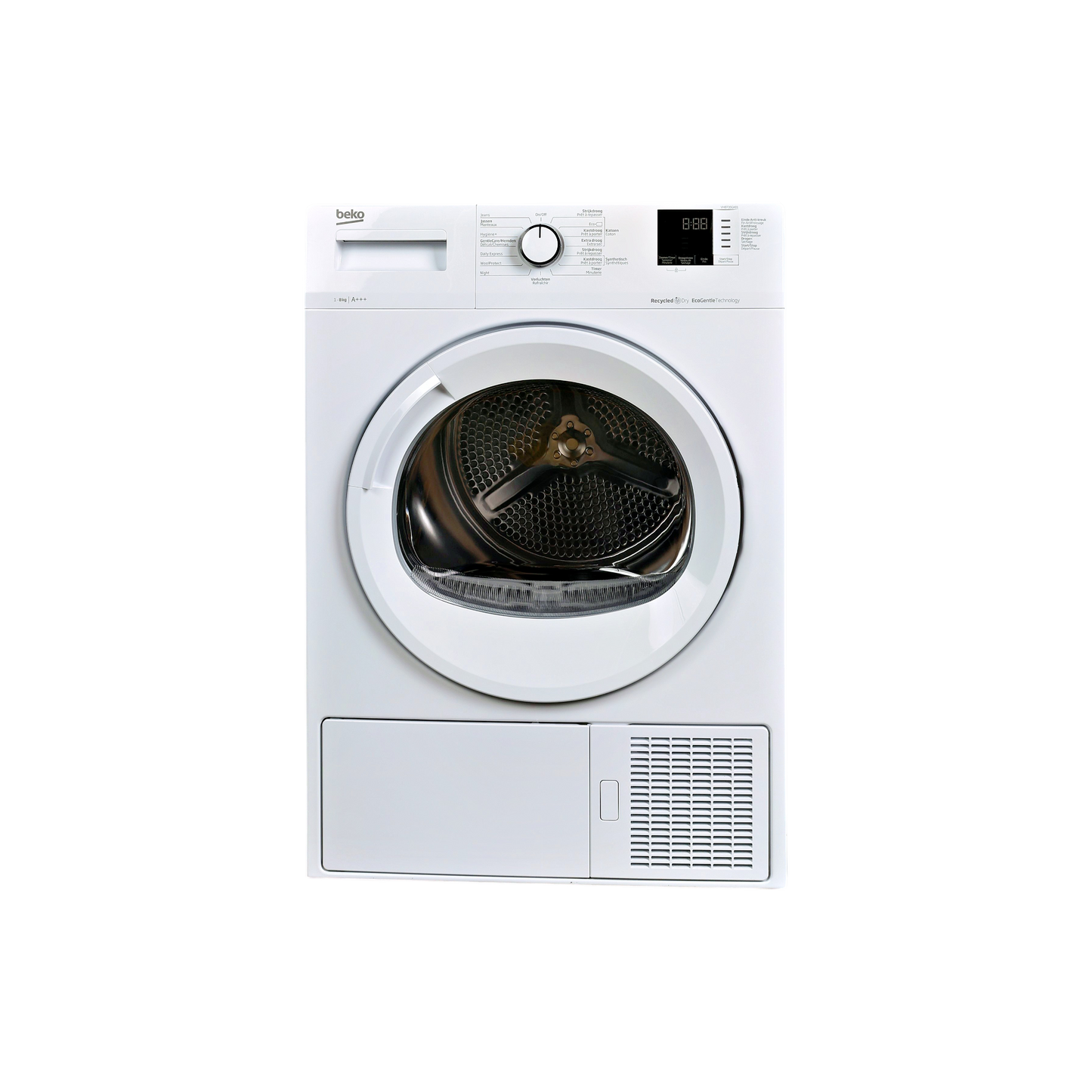 Seche-Linge Pompe À Chaleur 8 kg Reconditionné BEKO VH8735GA01 : vue de face