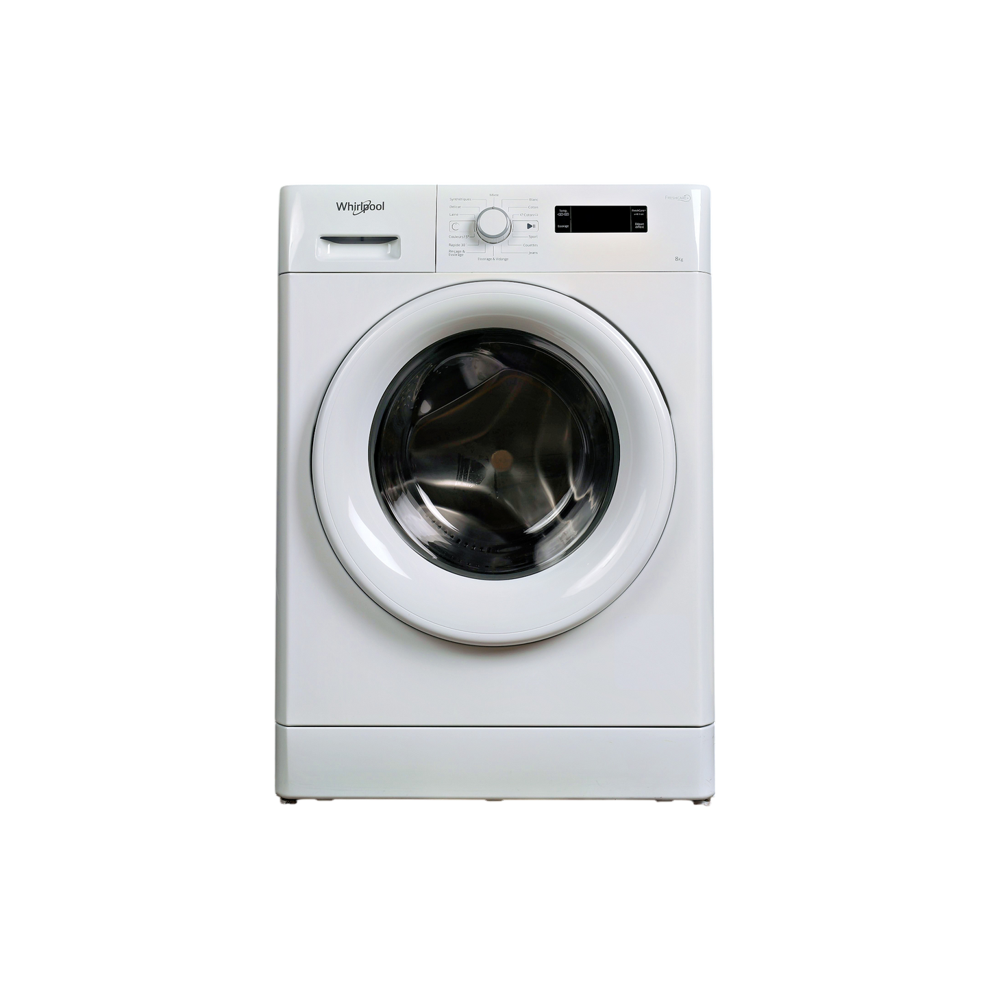 Lave-Linge Hublot 8 kg Reconditionné WHIRLPOOL FWF81283W2FR : vue de face