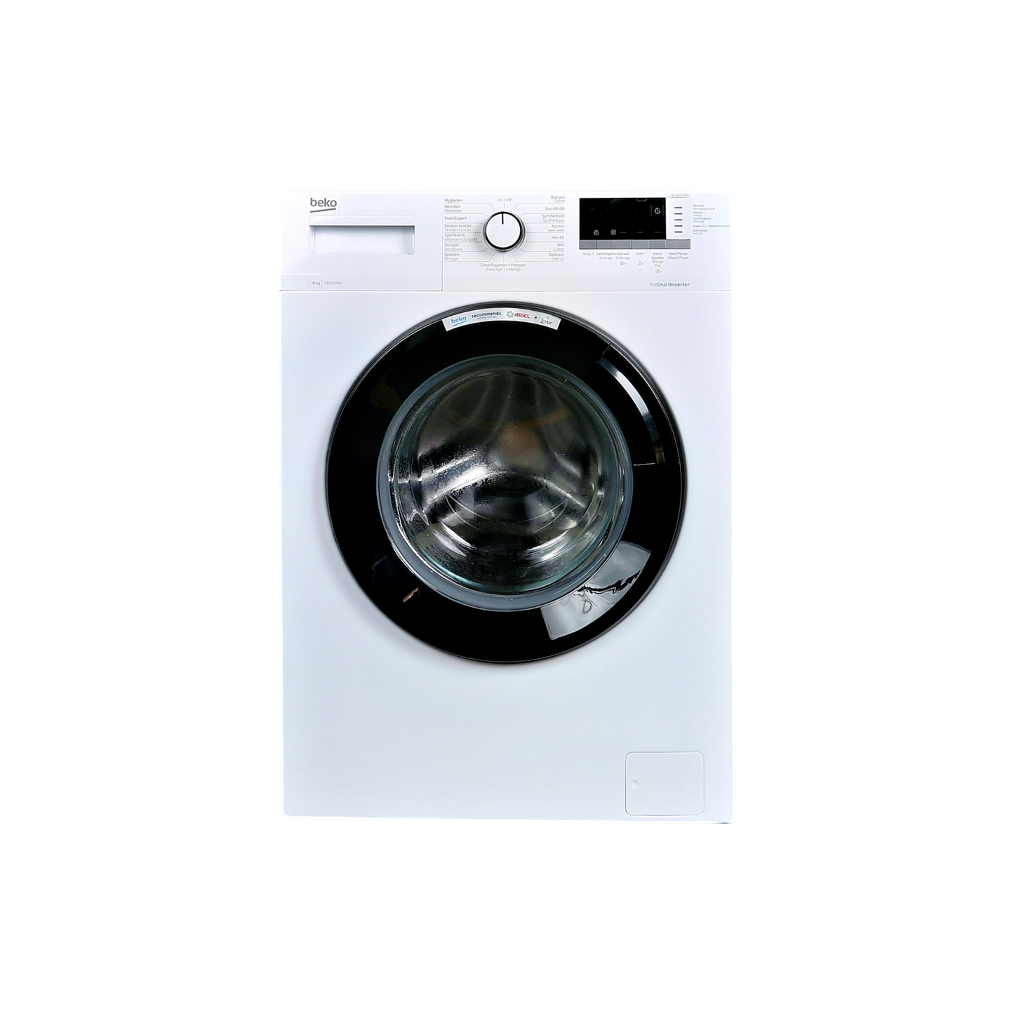 Lave-Linge Hublot 8 kg Reconditionné BEKO WTV87112BC1 : vue de face