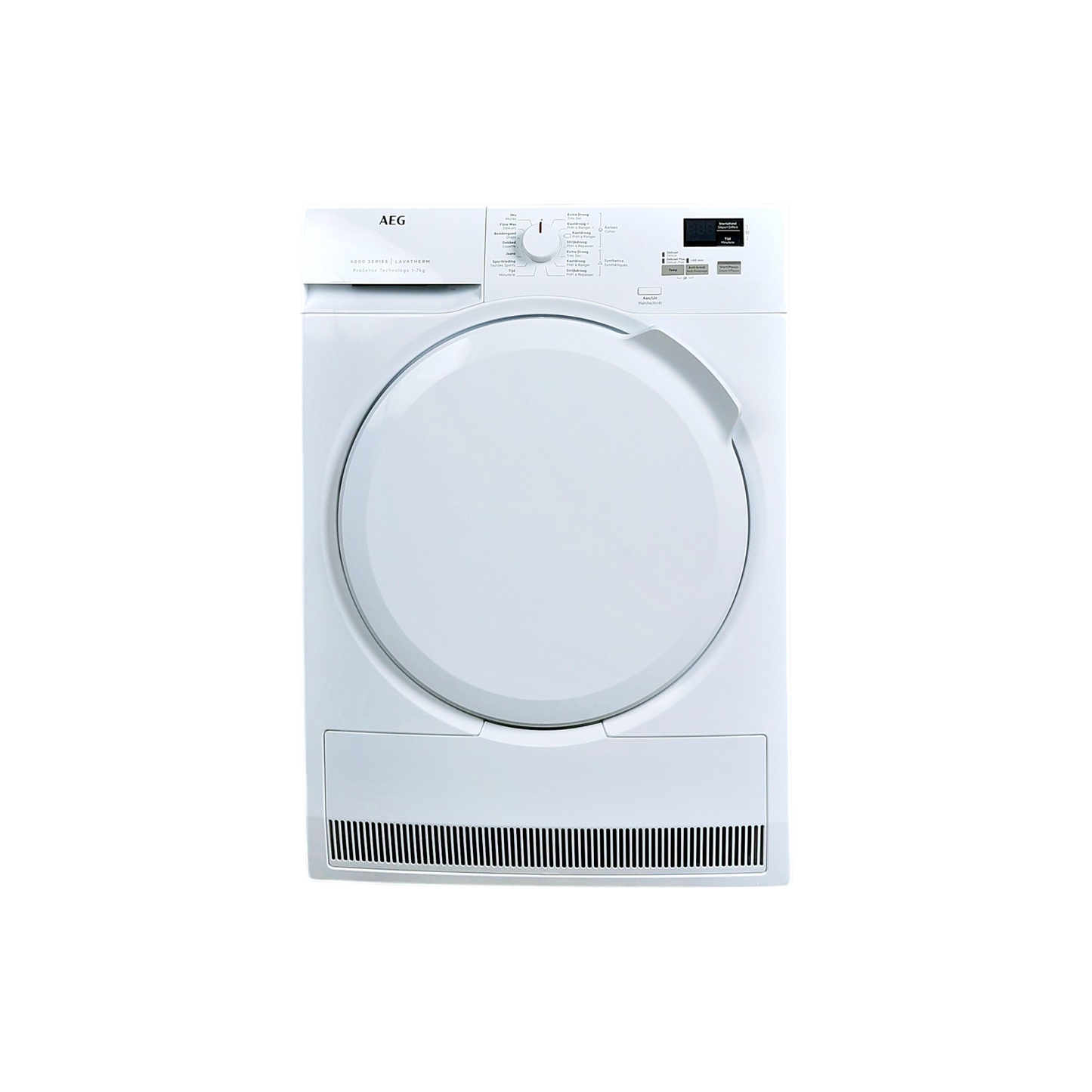 Seche-Linge Condensation 7 kg Reconditionné AEG T6DBK72P : vue de face