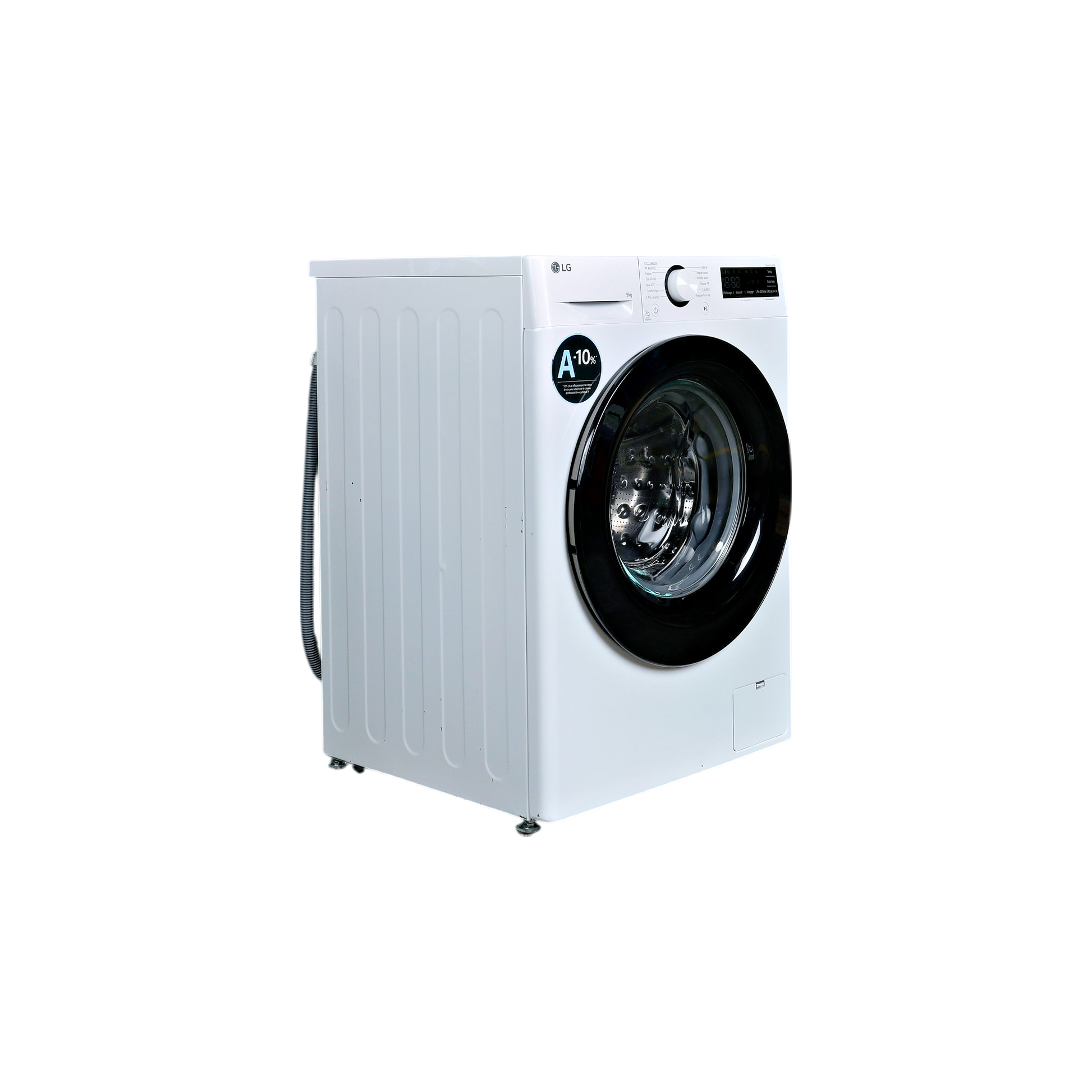 Lave-Linge Hublot 9 kg Reconditionné LG F94R35WHS : vue du côté gauche