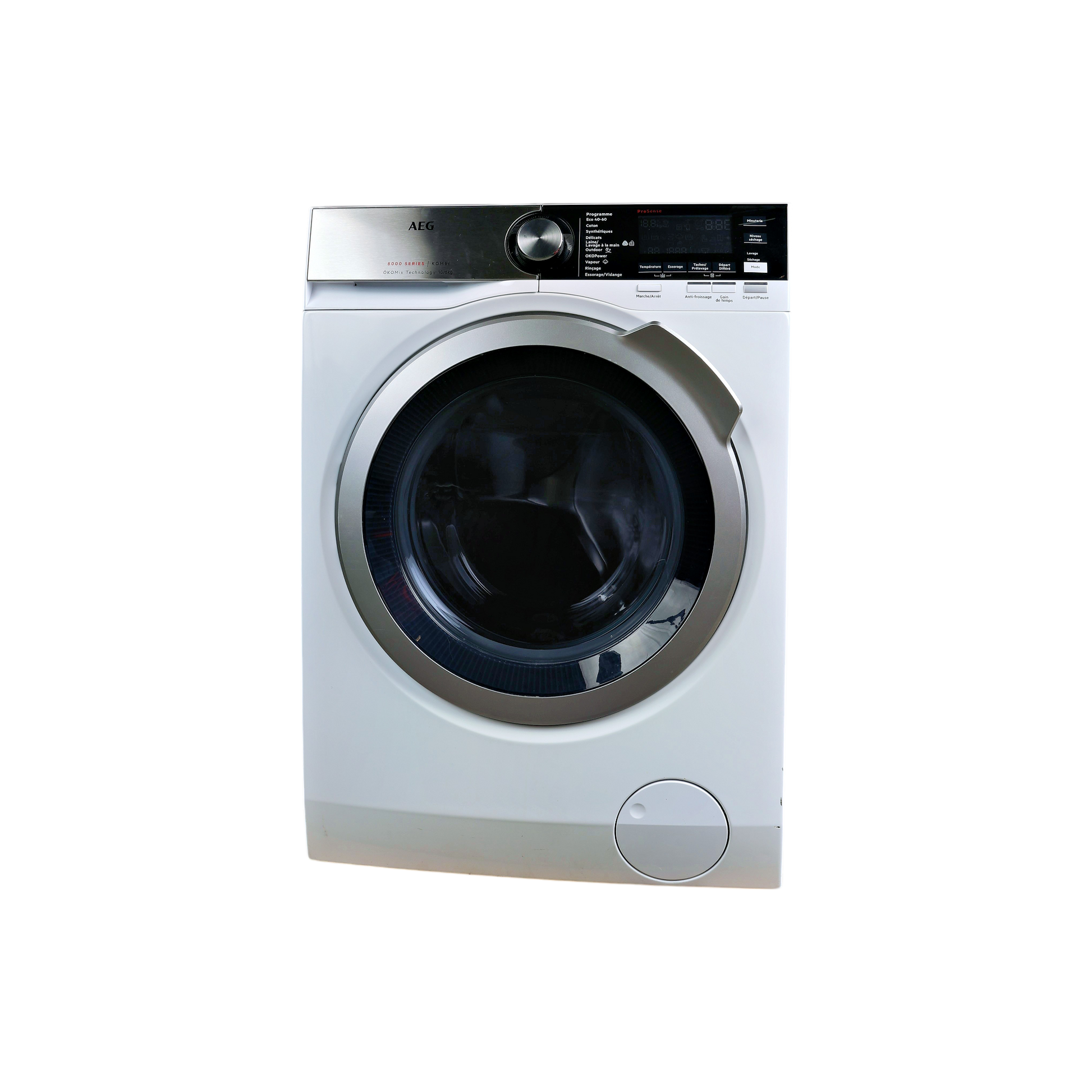 Lave-Linge Sechant 10 kg Reconditionné AEG L8WAE164N : vue de face