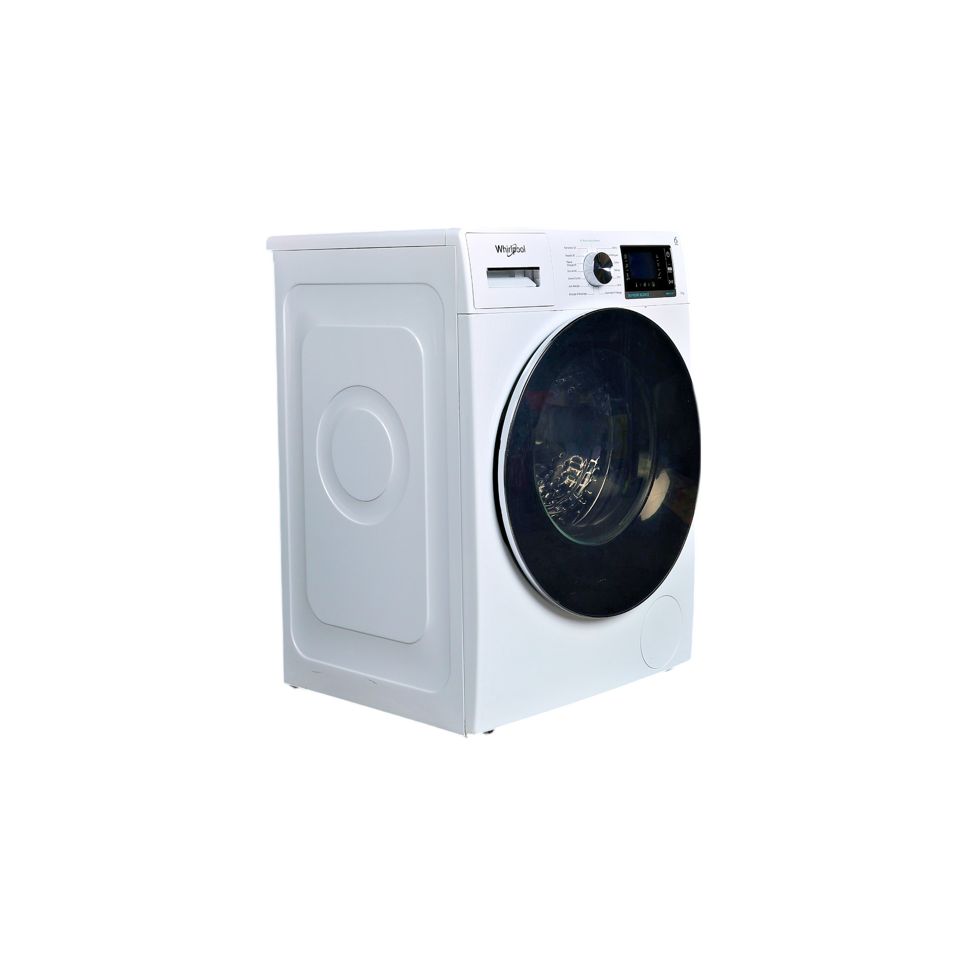 Lave-Linge Hublot 8 kg Reconditionné WHIRLPOOL W6XW845WRFR : vue du côté gauche