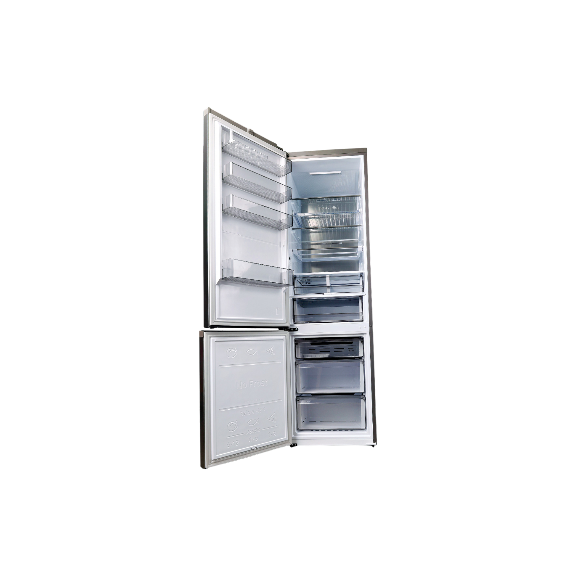 Réfrigérateur Avec Congélateur 390 L Reconditionné SAMSUNG RB38C776CS9 : vue de l'intérieur