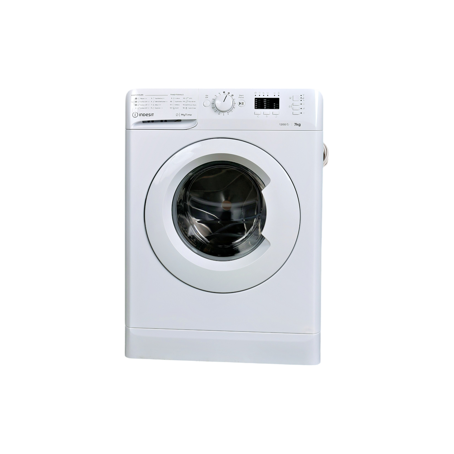 Lave-Linge Hublot 7 kg Reconditionné INDESIT MTWA71252WEE : vue de face