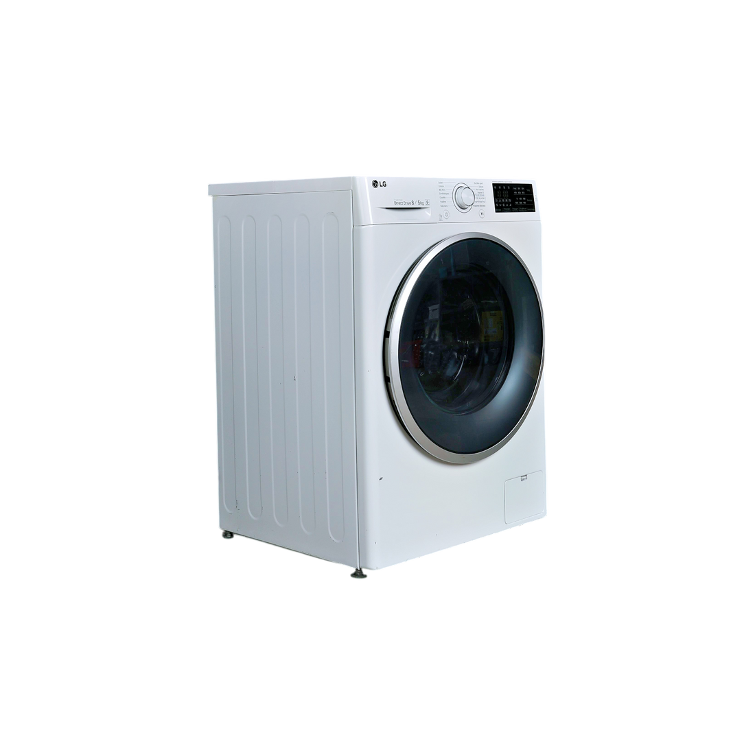 Lave-Linge Sechant 8 kg Reconditionné LG F854J60WR : vue du côté gauche