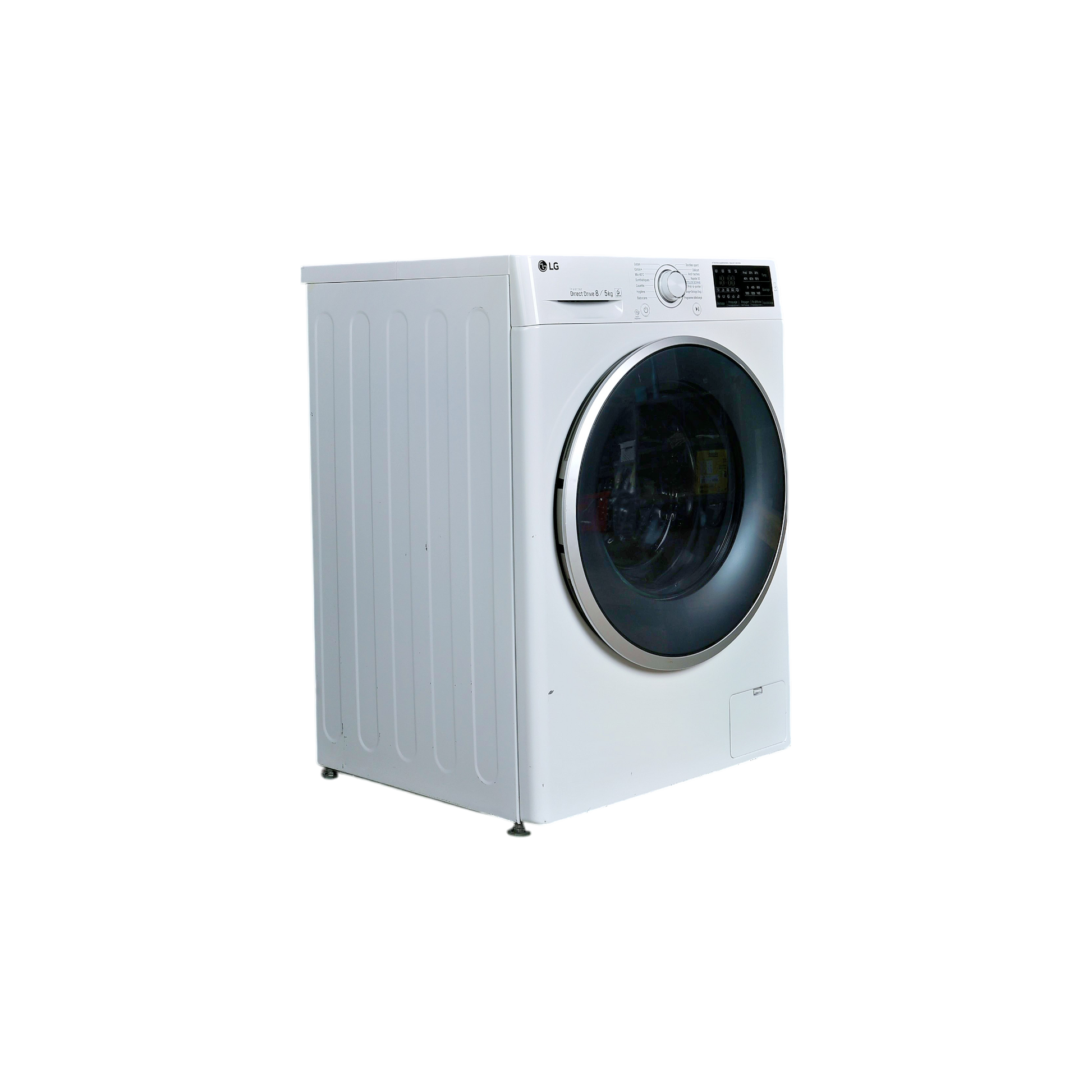 Lave-Linge Sechant 8 kg Reconditionné LG F854J60WR : vue du côté gauche