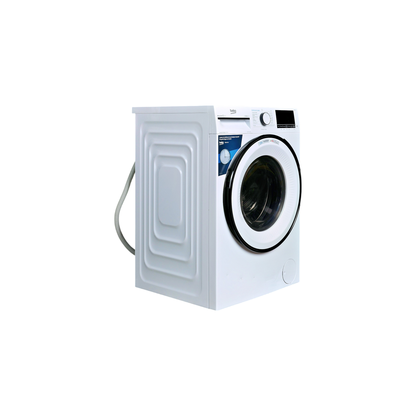 Lave-Linge Sechant 10 kg Reconditionné BEKO B3YDFT51044W : vue du côté gauche