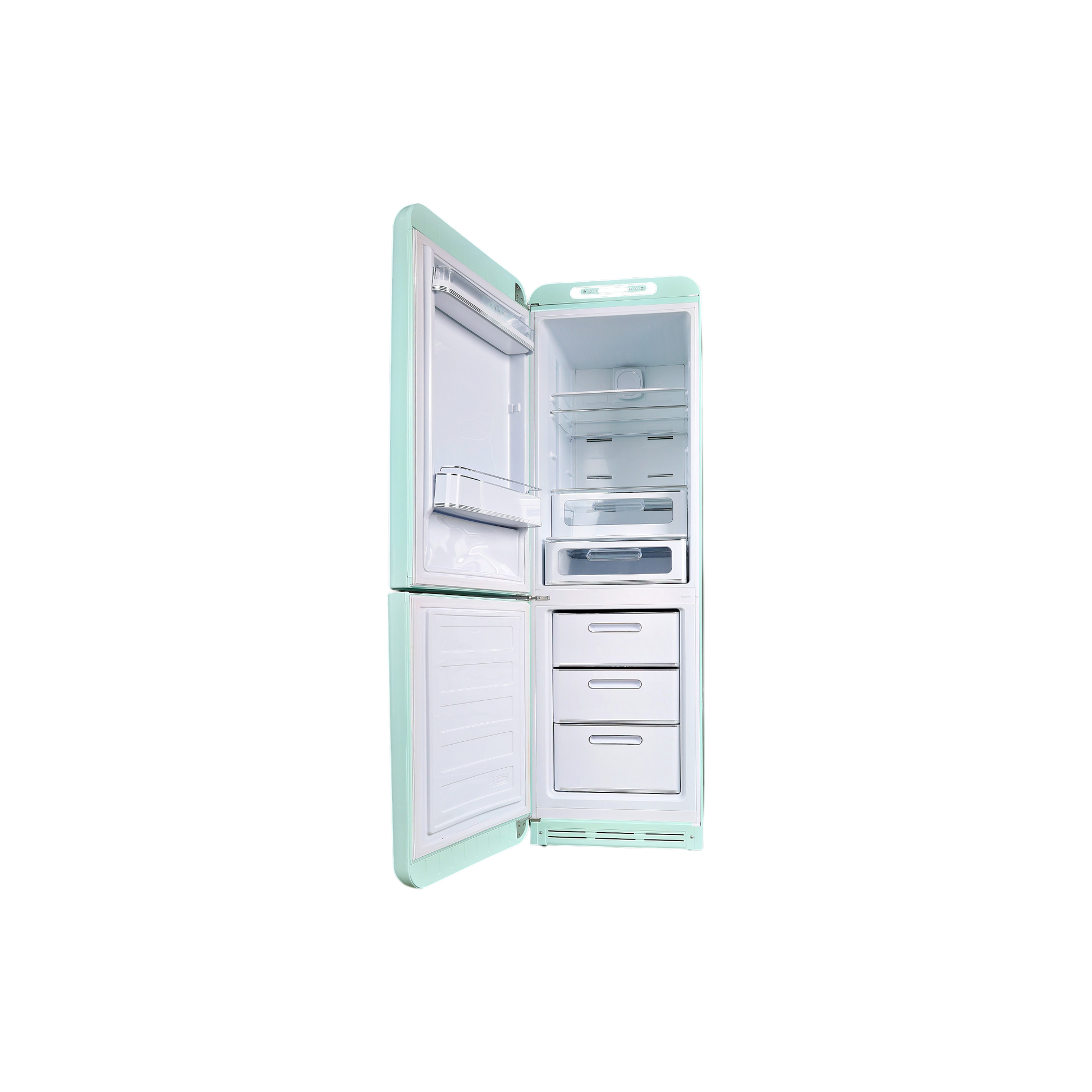 Réfrigérateur Avec Congélateur 331 L Reconditionné SMEG FAB32LPG3 : vue de l'intérieur