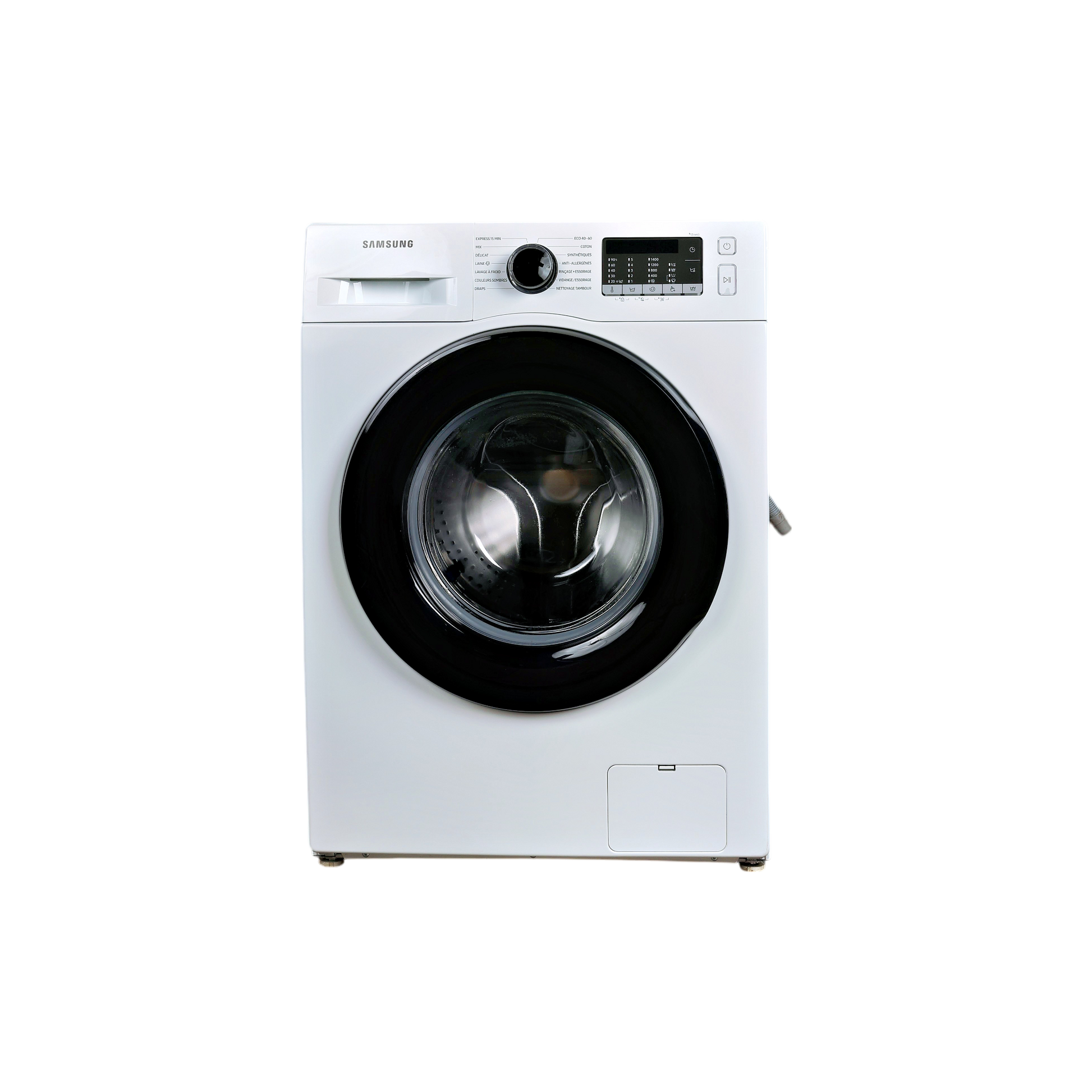 Lave-Linge Hublot 9 kg Reconditionné SAMSUNG WW90TA046AT : vue de face