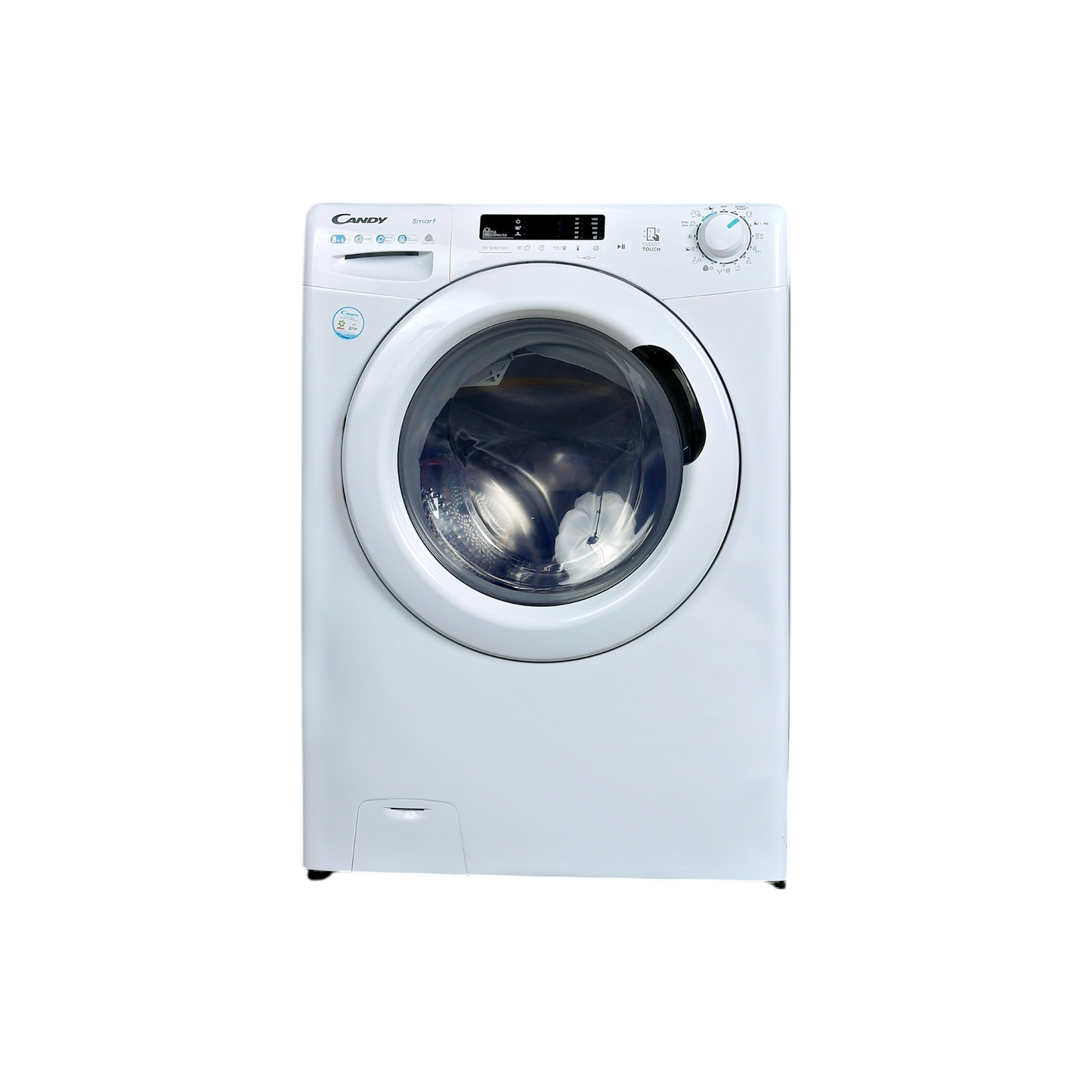 Lave-Linge Sechant 8 kg Reconditionné CANDY CSWS4852DWE/1-S : vue de face