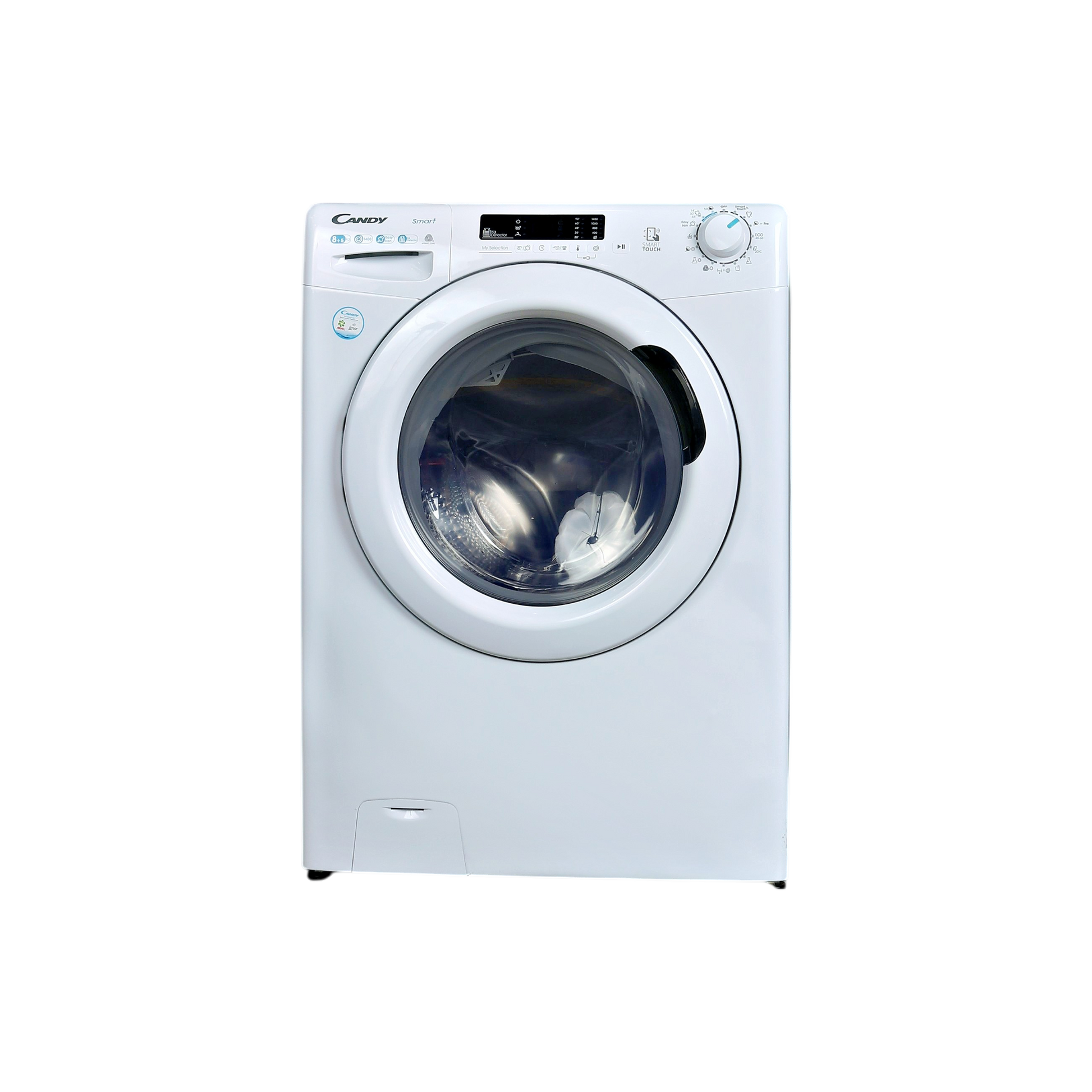 Lave-Linge Sechant 8 kg Reconditionné CANDY CSWS4852DWE/1-S : vue de face