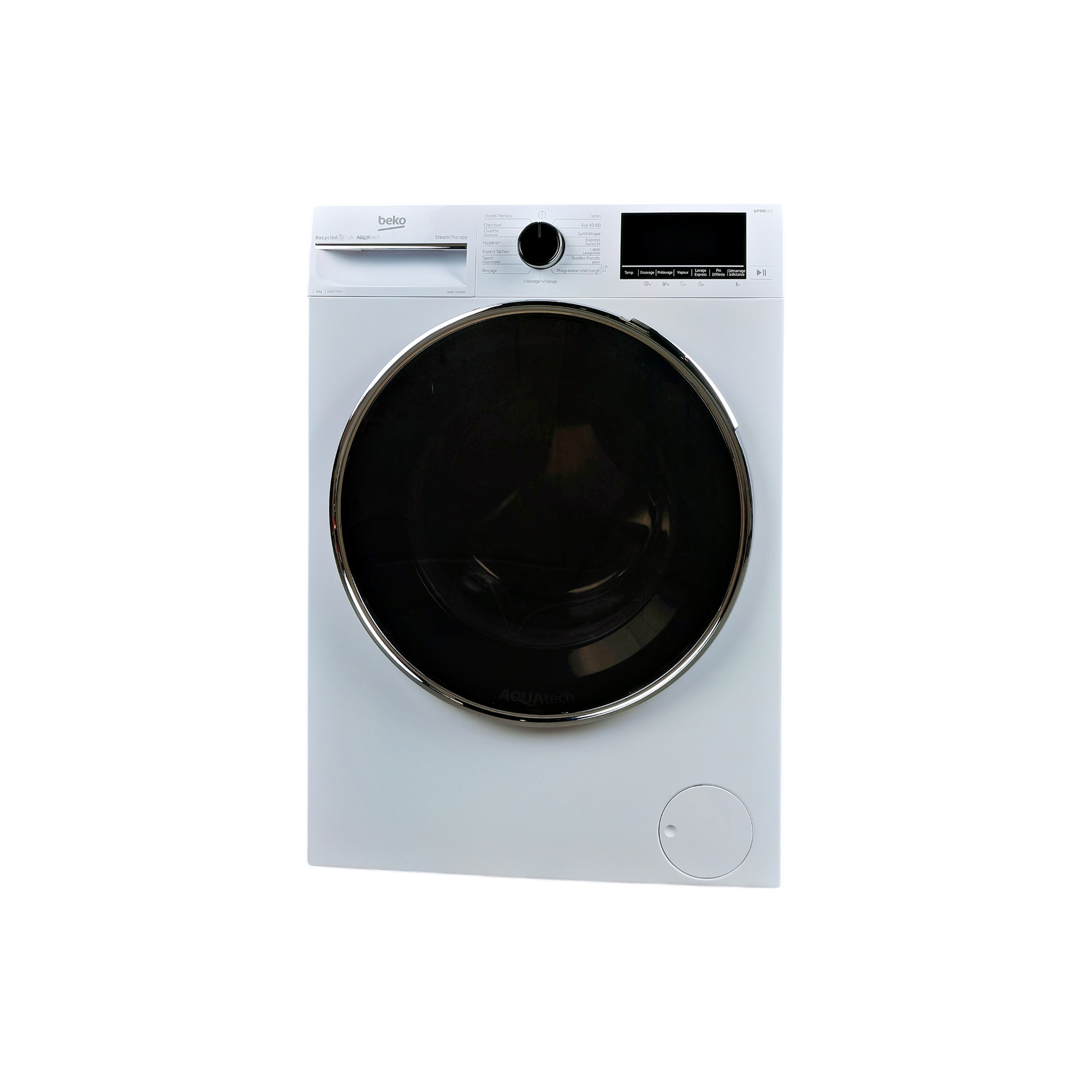 Lave-Linge Hublot 9 kg Reconditionné BEKO B5WFT59418W : vue de face