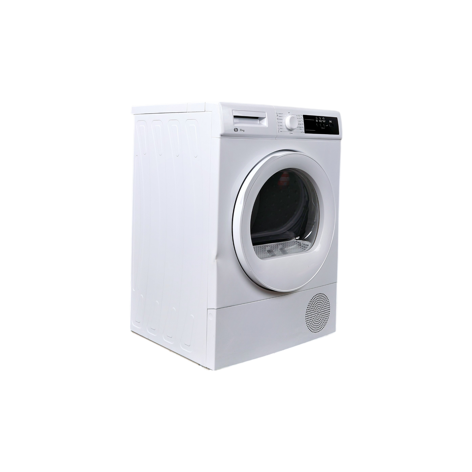 Seche-Linge Pompe À Chaleur 8 kg Reconditionné ESSENTIEL B ESLHP8-3B : vue du côté gauche