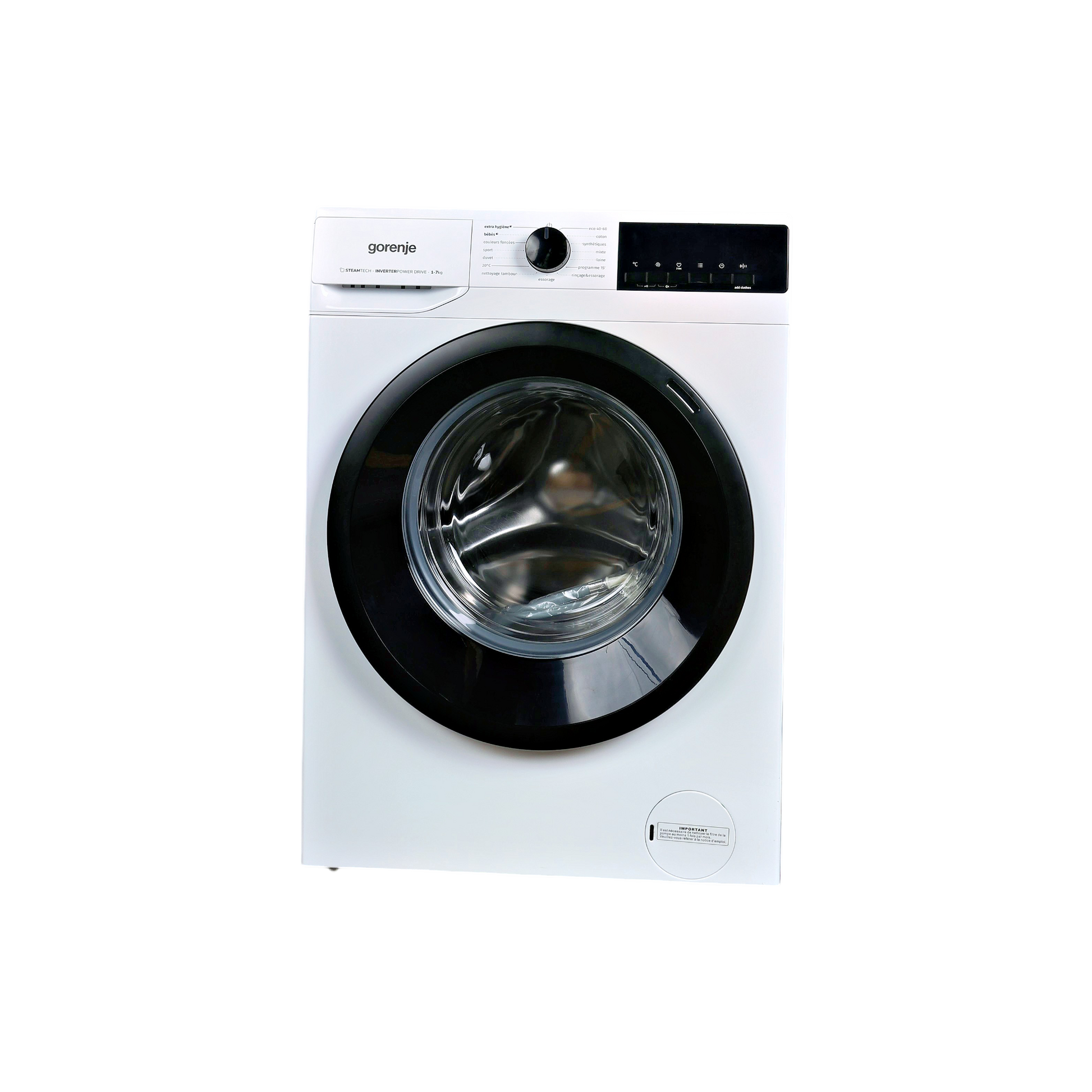 Lave-Linge Hublot 7 kg Reconditionné GORENJE WNHEI74SAS/FR : vue de face