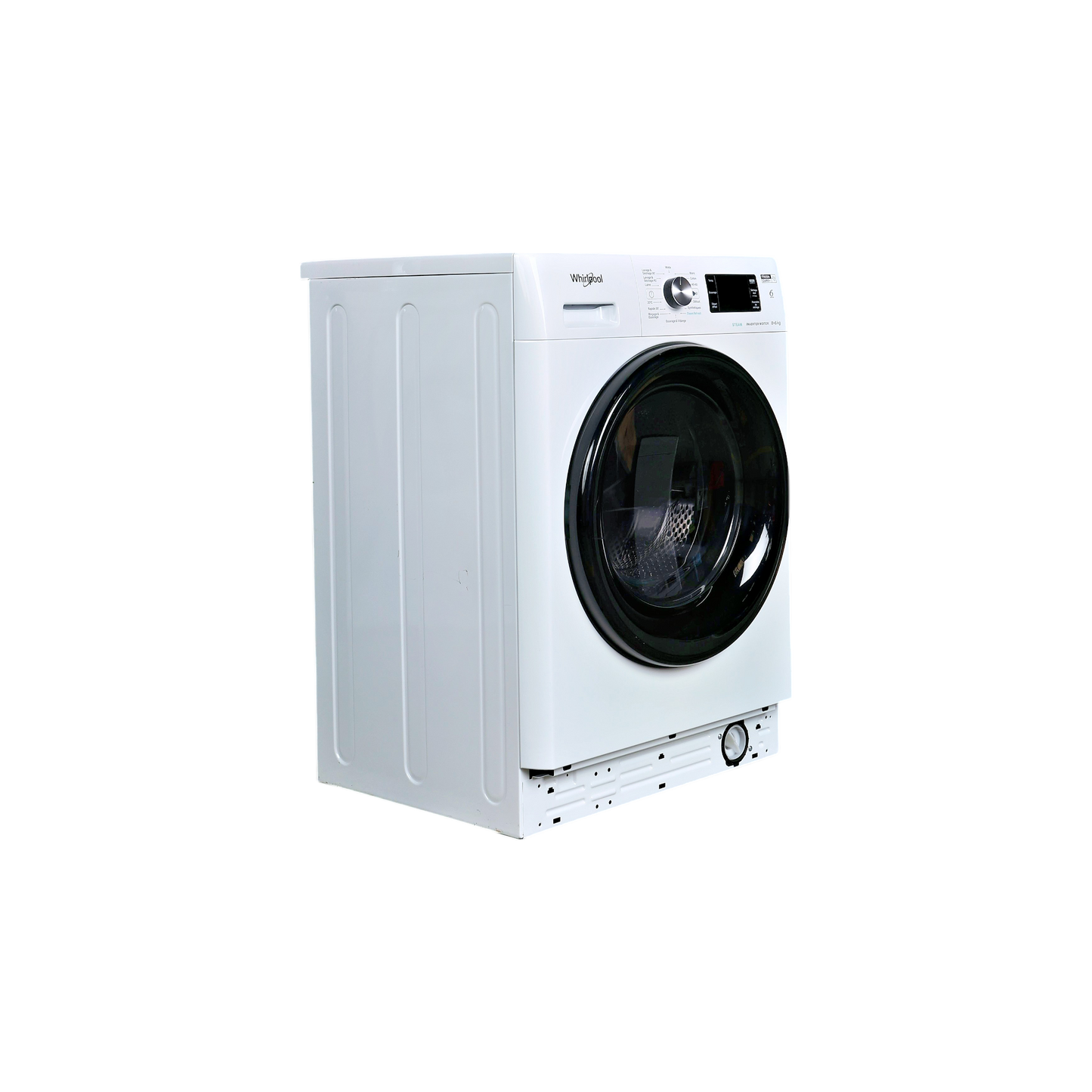 Lave-Linge Sechant 8 kg Reconditionné WHIRLPOOL FFWDB864369BVFR : vue du côté gauche