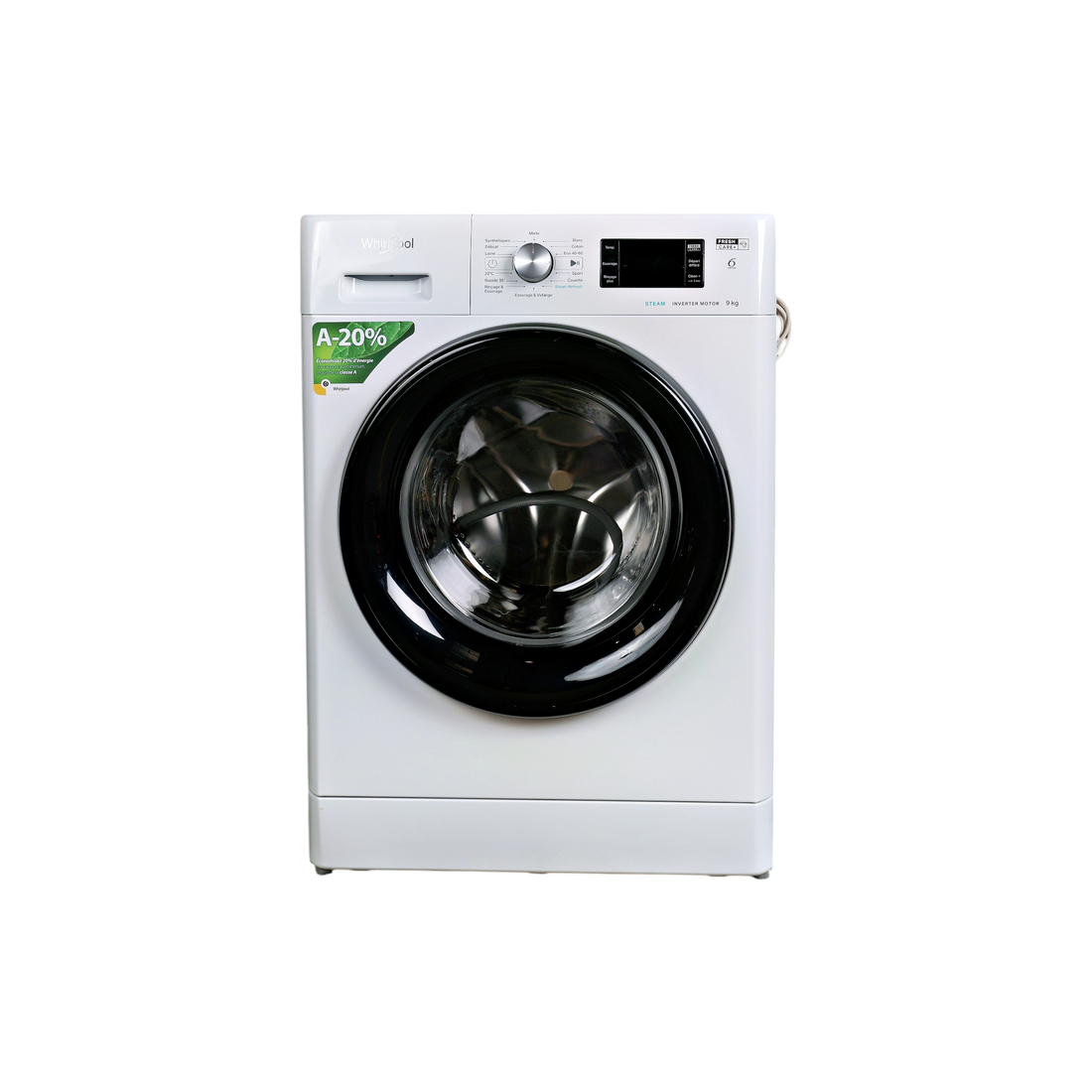 Lave-Linge Hublot 9 kg Reconditionné WHIRLPOOL FFBP9489BVFR : vue de face