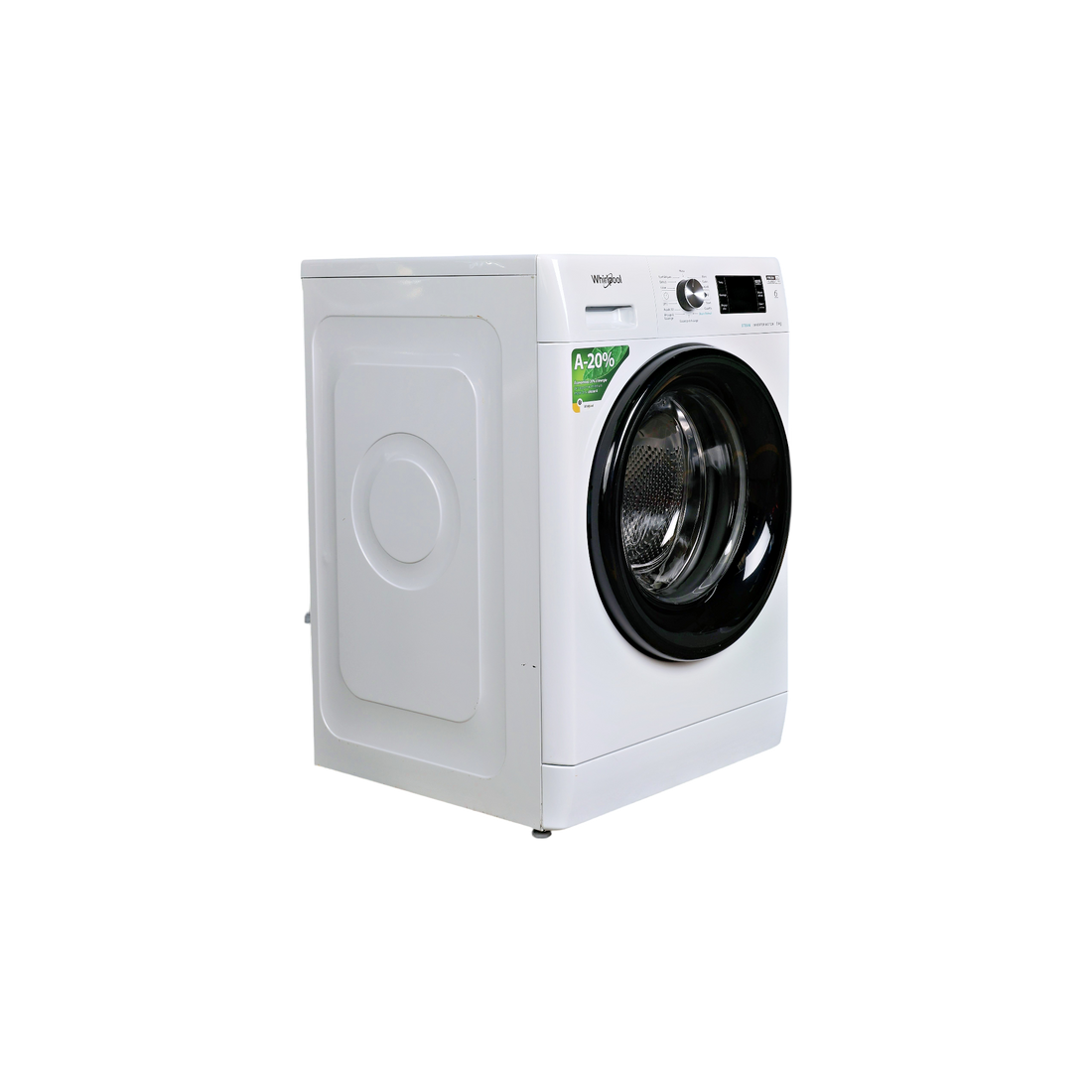 Lave-Linge Hublot 9 kg Reconditionné WHIRLPOOL FFBP9489BVFR : vue du côté gauche