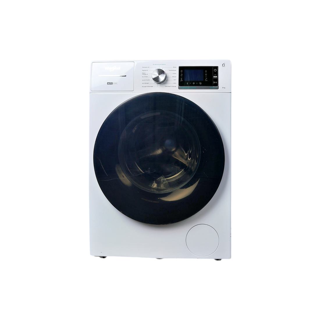 Lave-Linge Hublot 10 kg Reconditionné WHIRLPOOL W8W046WBFR : vue de face