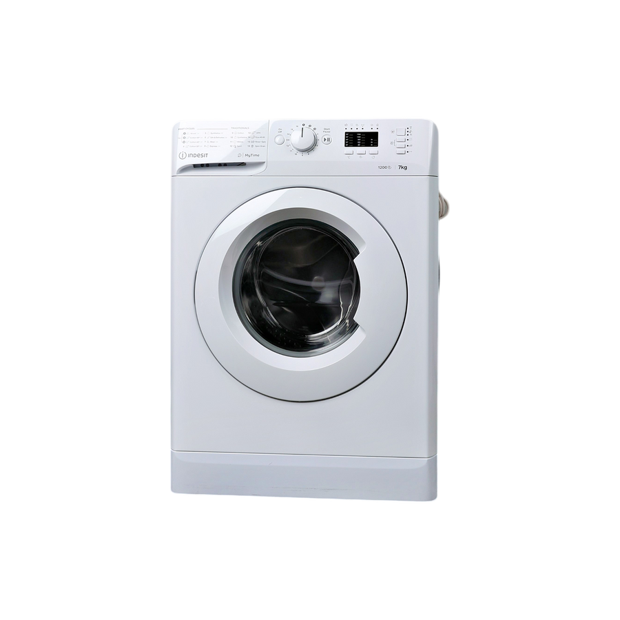 Lave-Linge Hublot 7 kg Reconditionné INDESIT MTWA71252WEE : vue de face