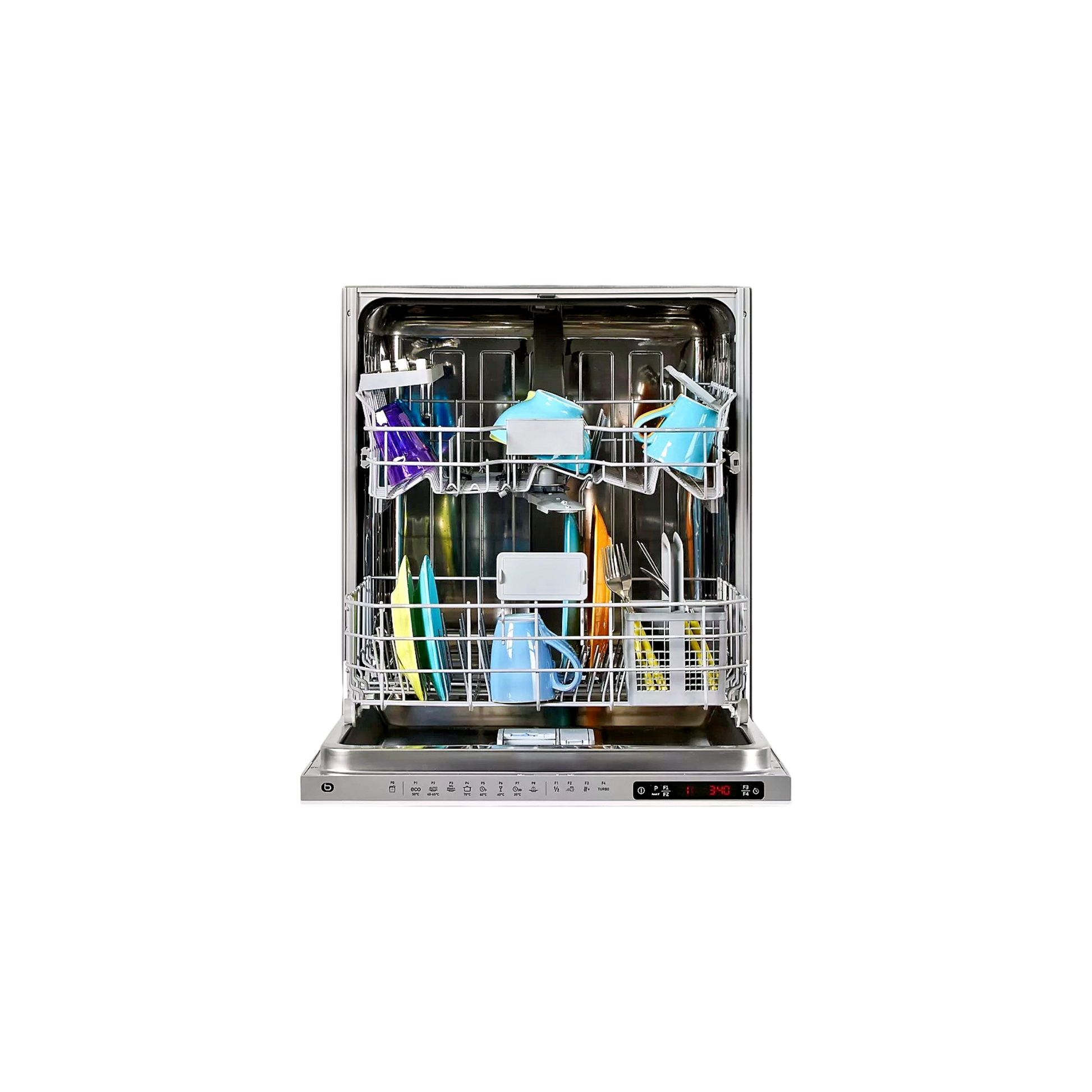 Lave-Vaisselle Encastrable 14 Cvts Reconditionné ESSENTIEL B ELVI-451F : vue de l'intérieur