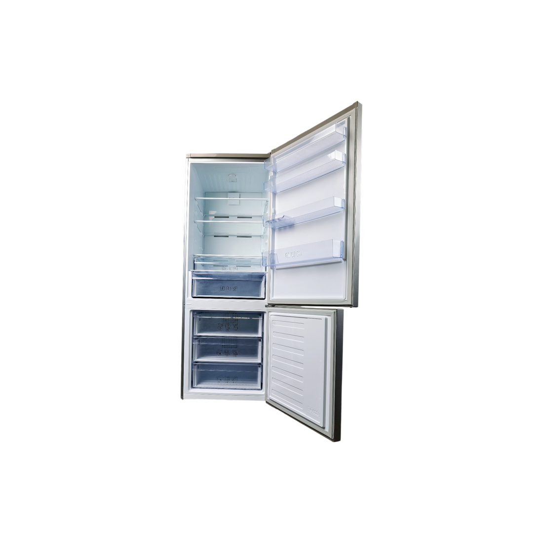 Réfrigérateur Avec Congélateur 501 L Reconditionné BEKO RCNE560K30ZXB : vue de l'intérieur