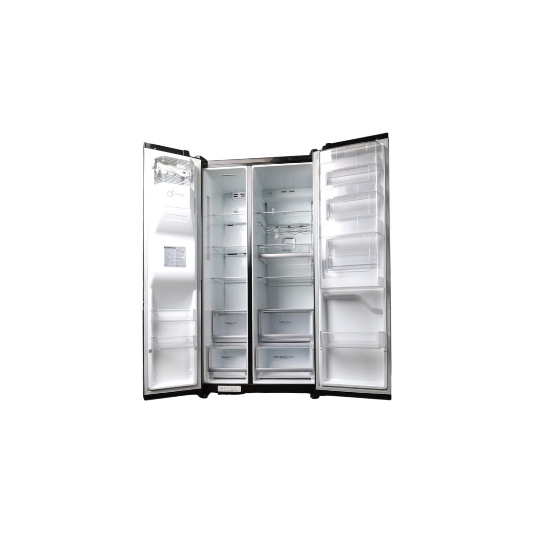 Réfrigérateur Américain 601 L Reconditionné LG GSS6676MC : vue de l'intérieur