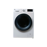 Lave-Linge Sechant 8 kg Reconditionné LG F854J71WRH : vue de face