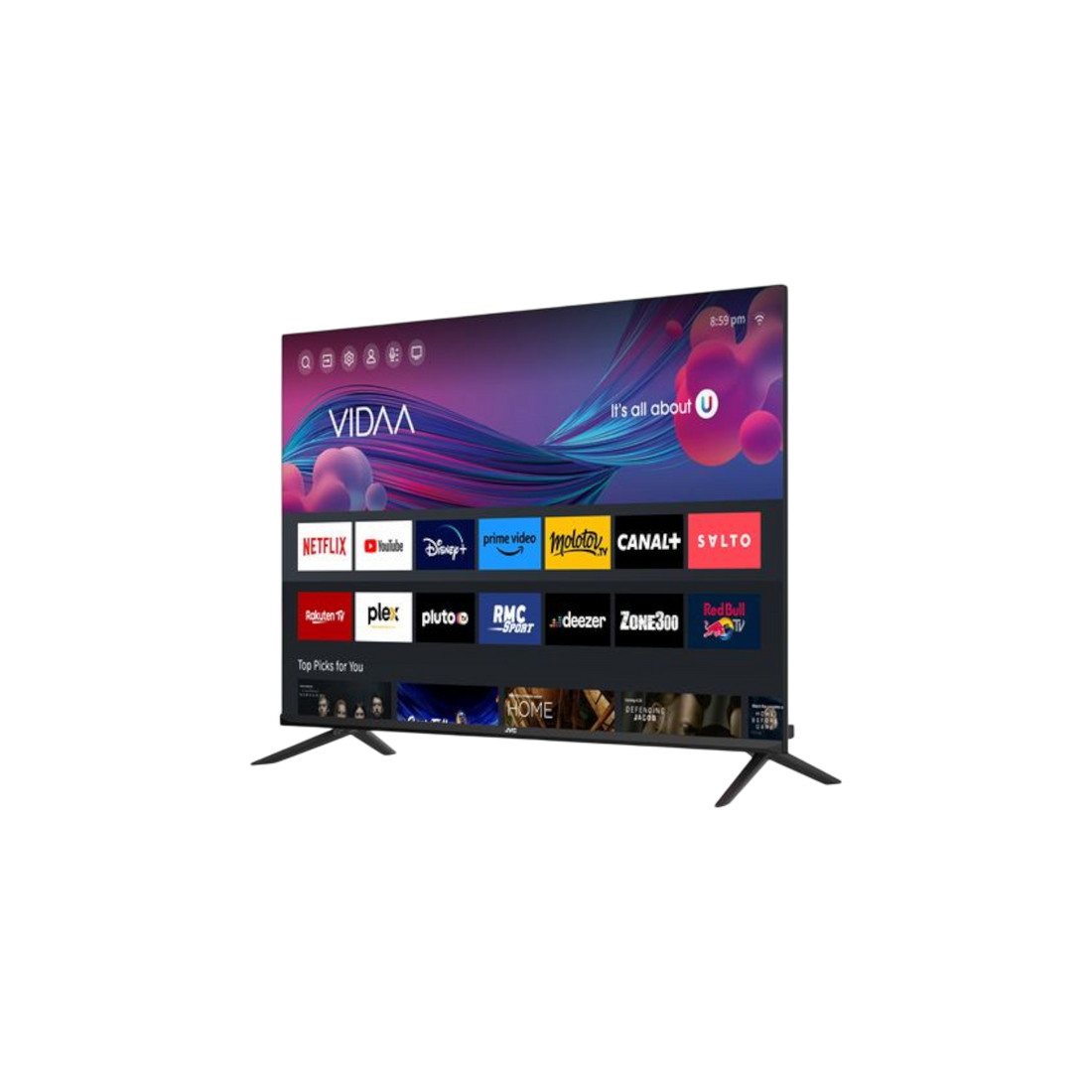 Téléviseur Led  Reconditionné JVC LT-43FV130 108CM (43") : vue du côté droit