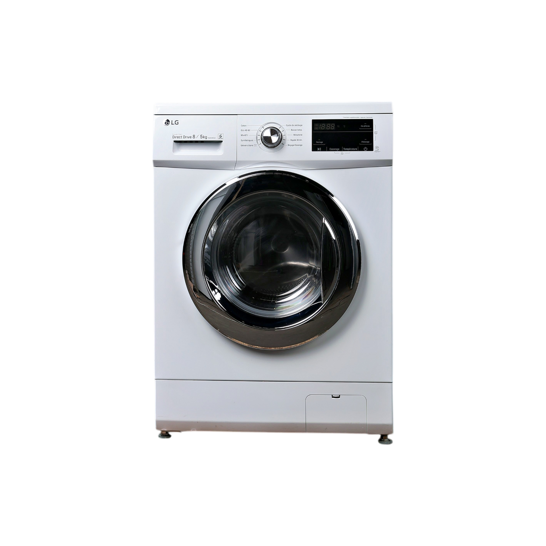 Lave-Linge Sechant 8 kg Reconditionné LG F854M22WR : vue de face
