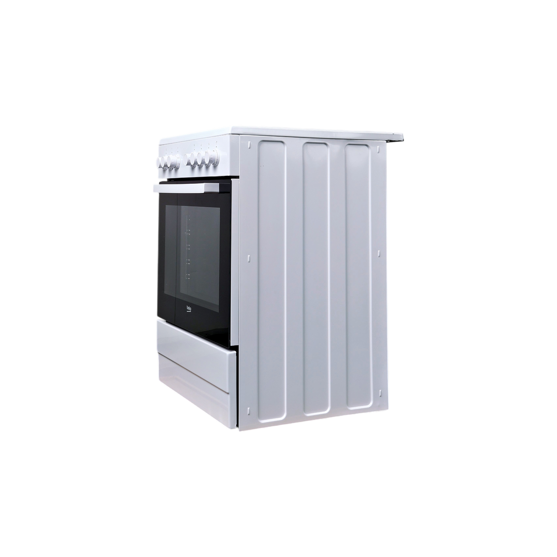 Cuisinière Vitrocéramique  Reconditionné BEKO FSE67100GWS : vue du côté gauche