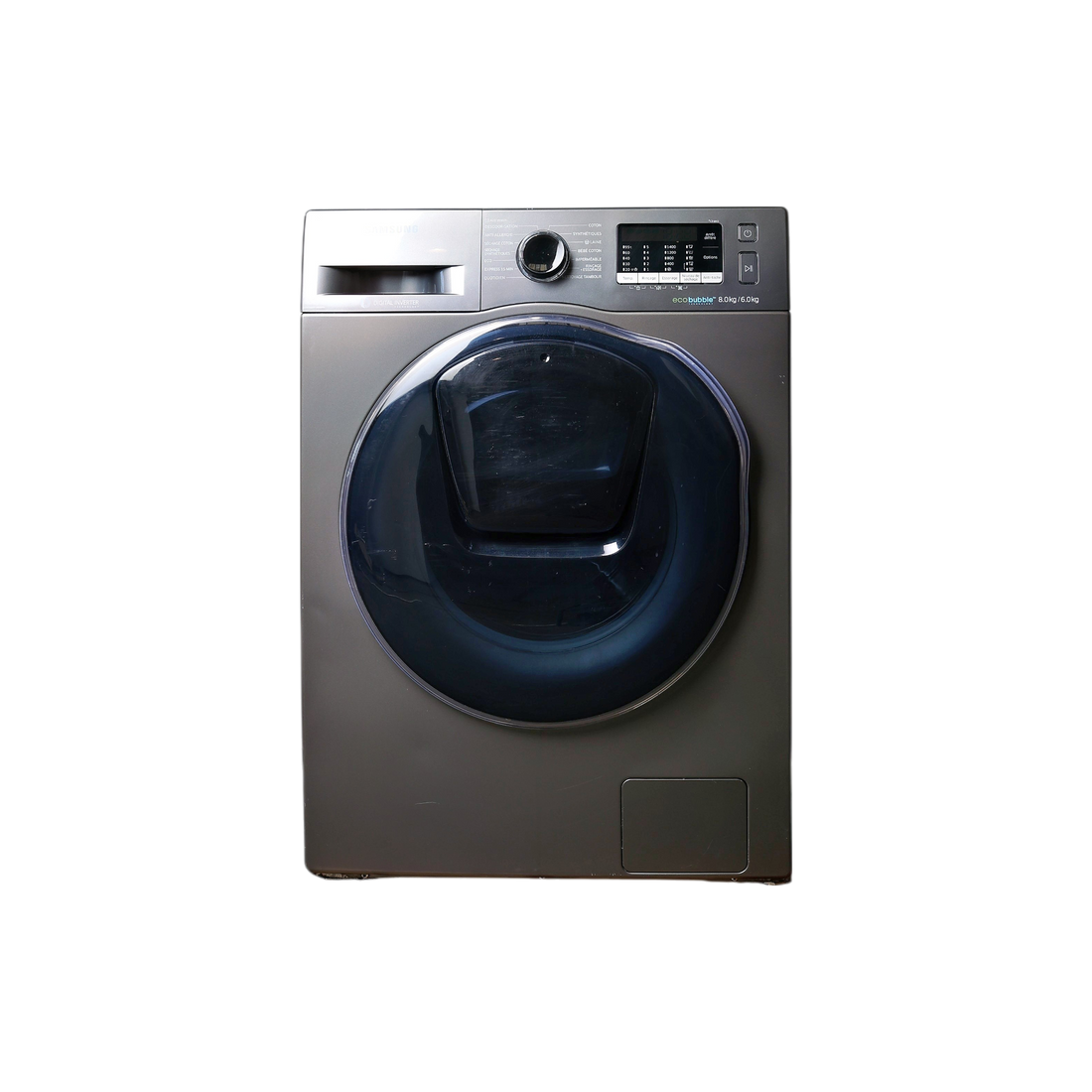 Lave-Linge Sechant 8 kg Reconditionné SAMSUNG WD80K5B10OX : vue de face