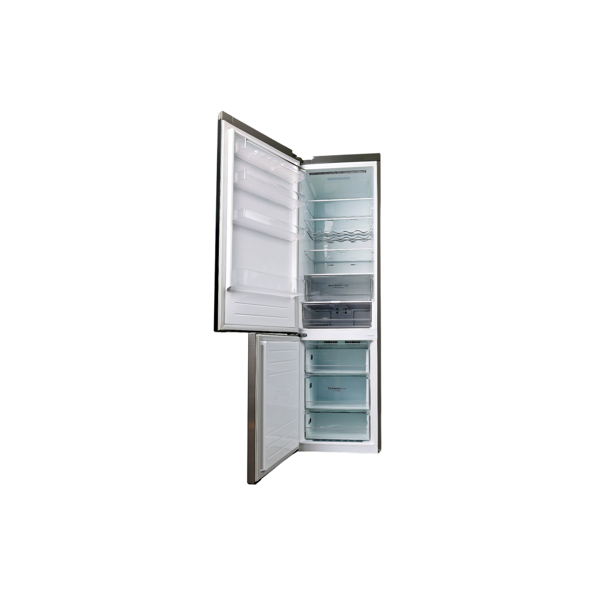 Réfrigérateur Avec Congélateur 384 L Reconditionné LG GBB62PZFFN : vue de l'intérieur