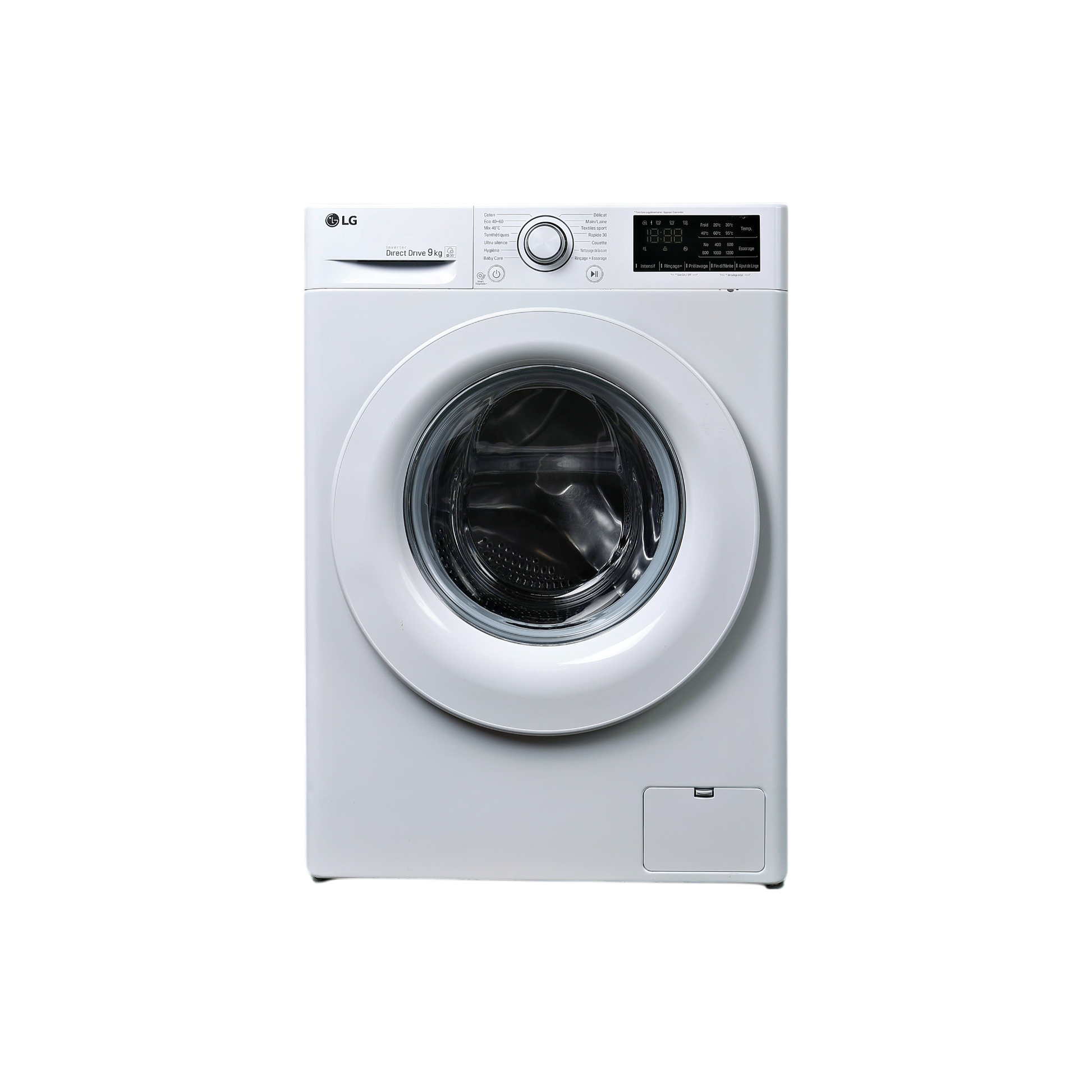 Lave-Linge Hublot 9 kg Reconditionné LG F92N23WH : vue de face