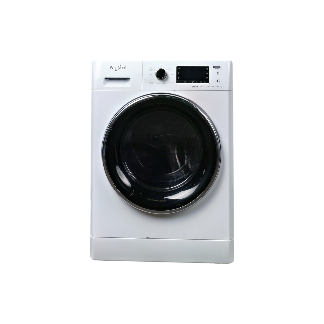 Lave-Linge Sechant 11 kg Reconditionné WHIRLPOOL FWDD1171582WBCVFRN : vue de face