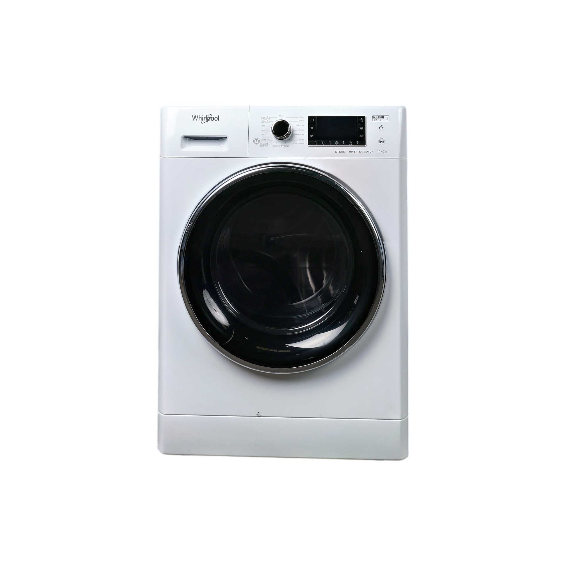 Lave-Linge Sechant 11 kg Reconditionné WHIRLPOOL FWDD1171582WBCVFRN : vue de face