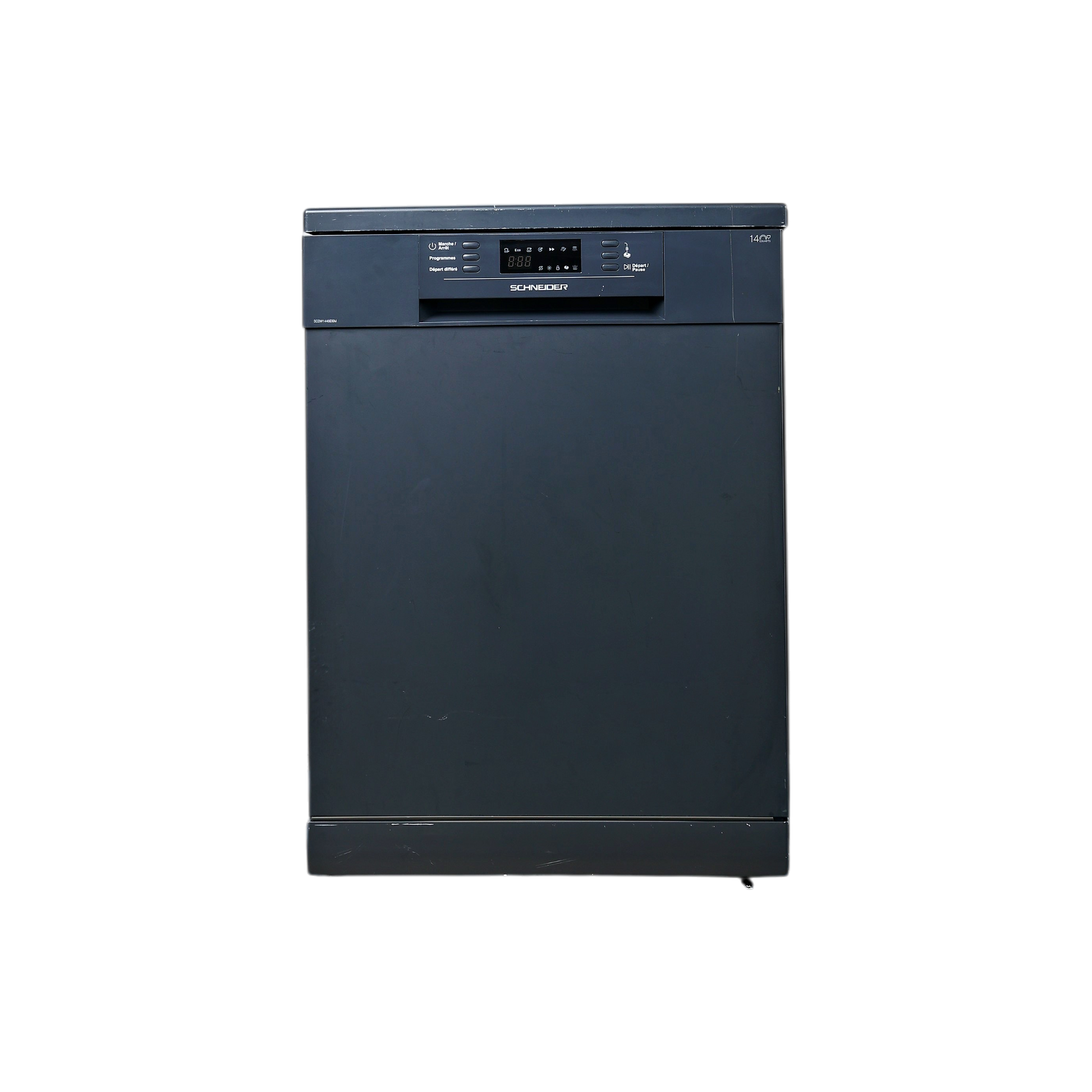 Lave-Vaisselle Pose Libre 14 Cvts Reconditionné SCHNEIDER SCDW1446IDBM : vue de face