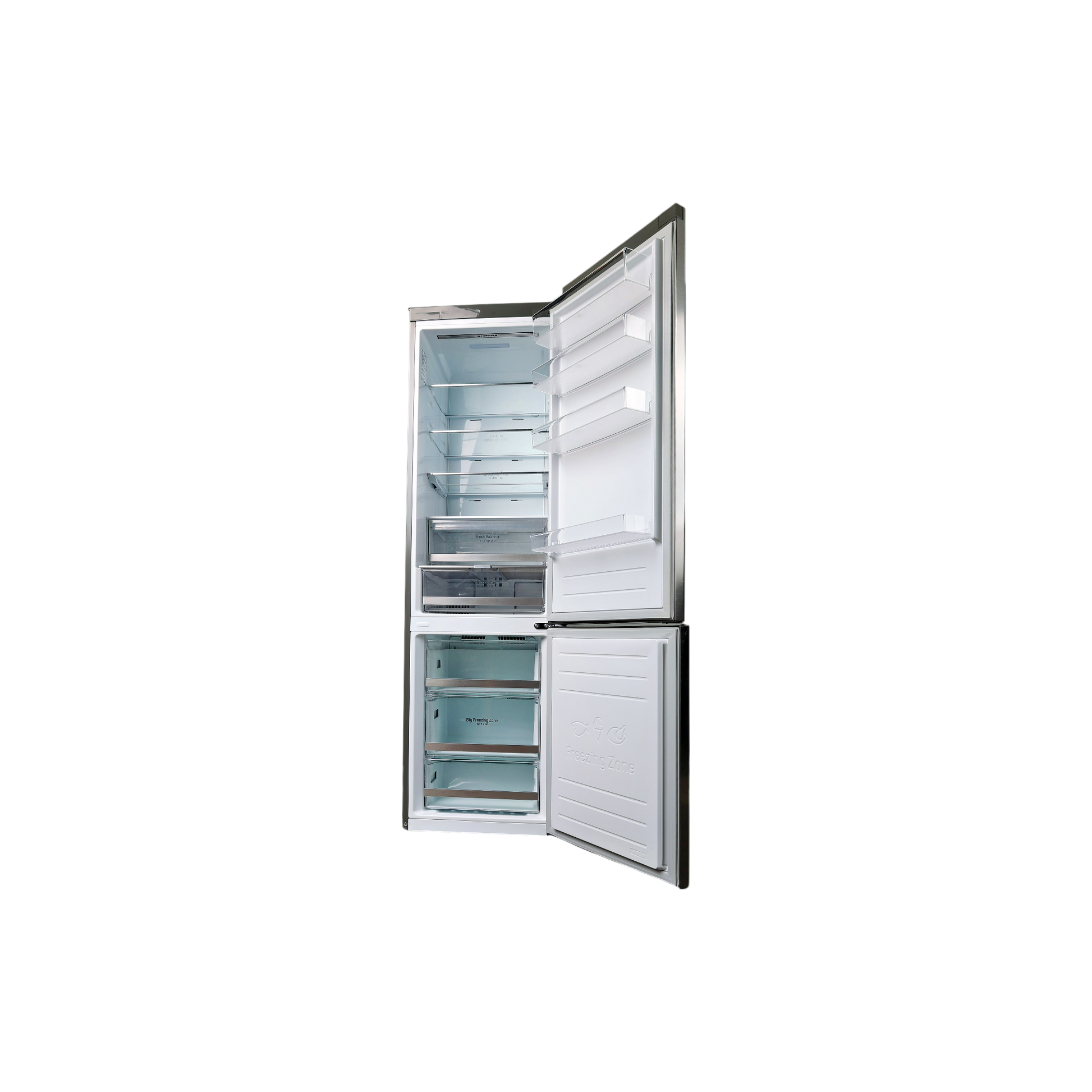 Réfrigérateur Avec Congélateur 384 L Reconditionné LG GBB72PZDFN : vue de l'intérieur