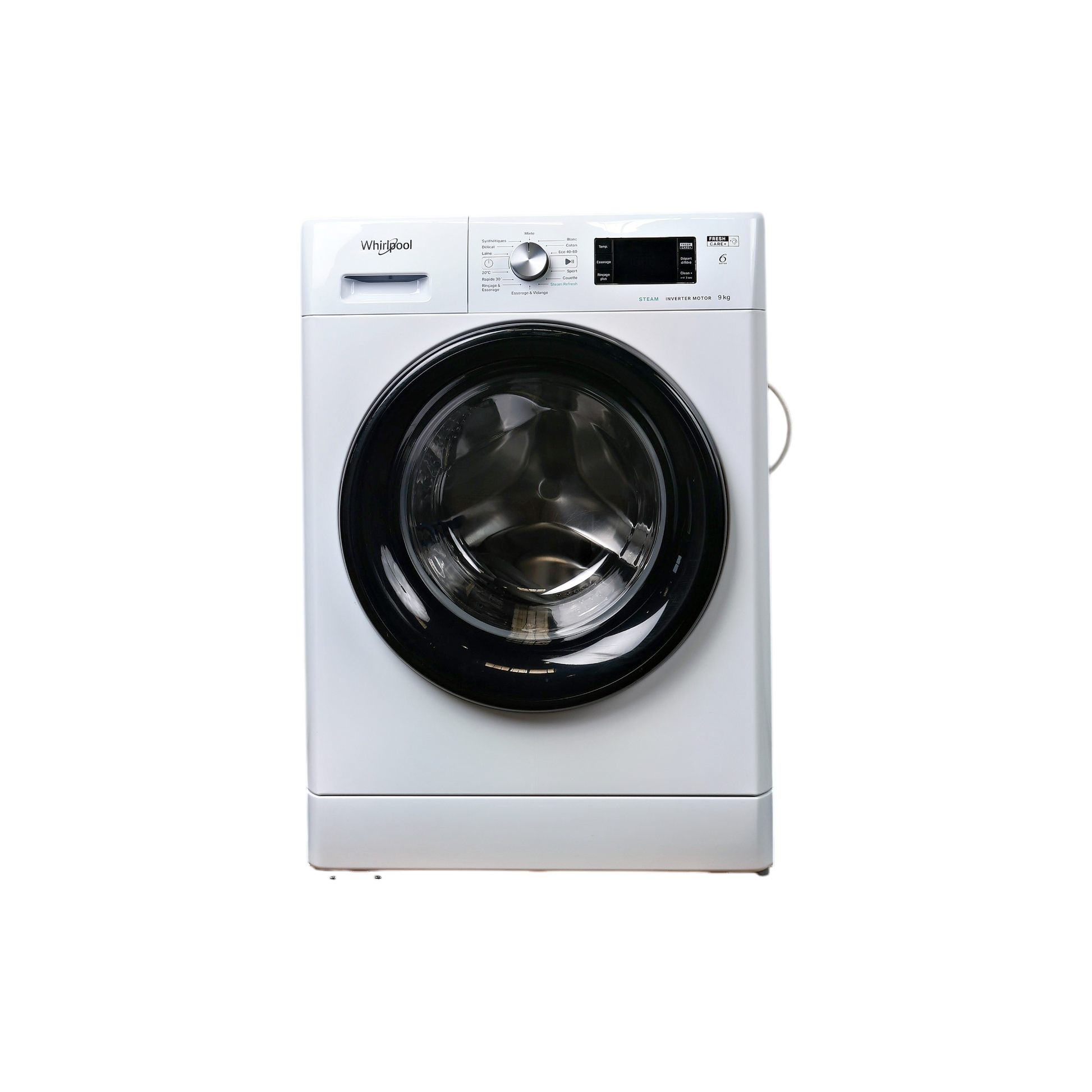 Lave-Linge Hublot 9 kg Reconditionné WHIRLPOOL FFBP9489BVFR : vue de face
