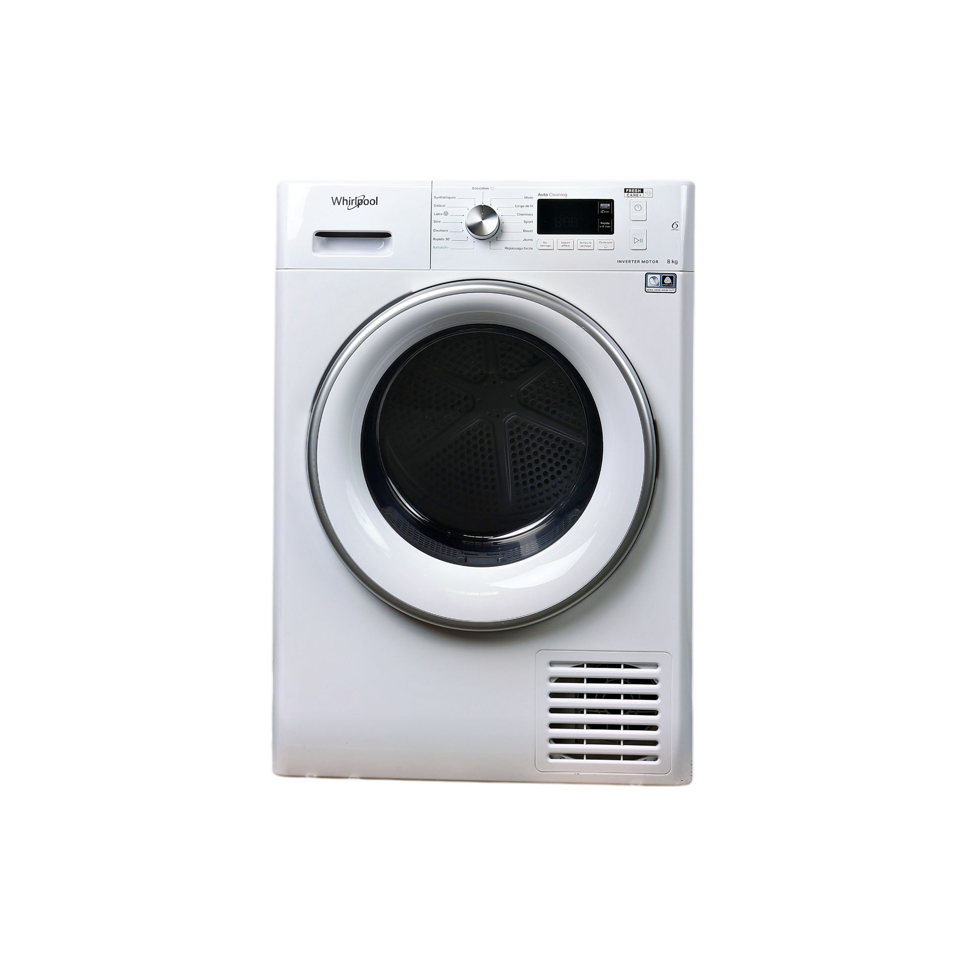 Seche-Linge Pompe À Chaleur 8 kg Reconditionné WHIRLPOOL FFTM118X2WSYFR : vue de face