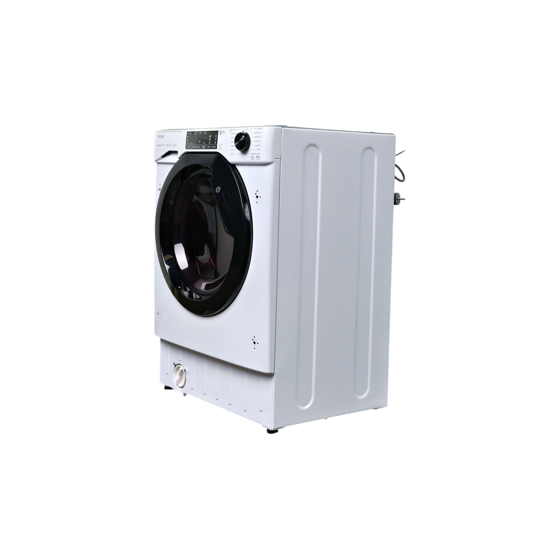 Lave-Linge Hublot 9 kg Reconditionné HAIER HW90B416FWB-FR : vue du côté gauche