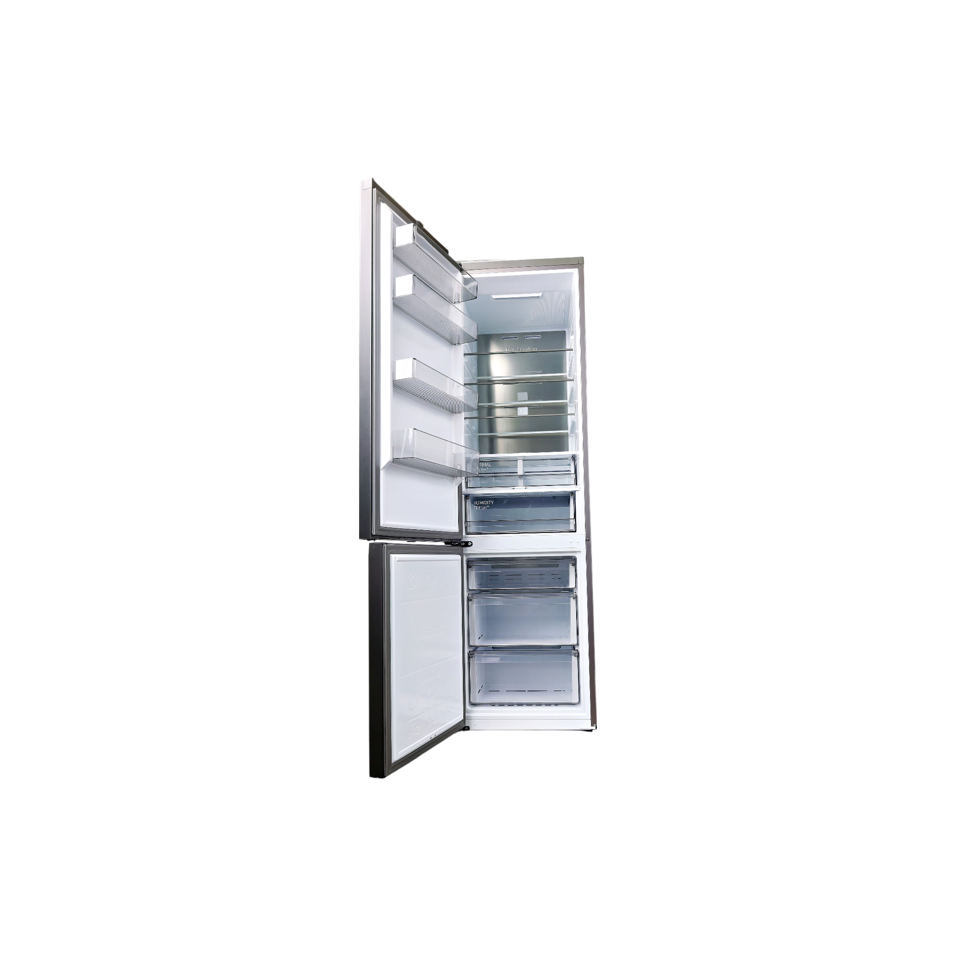 Réfrigérateur Avec Congélateur 390 L Reconditionné SAMSUNG RB38A7B5D41 : vue de l'intérieur
