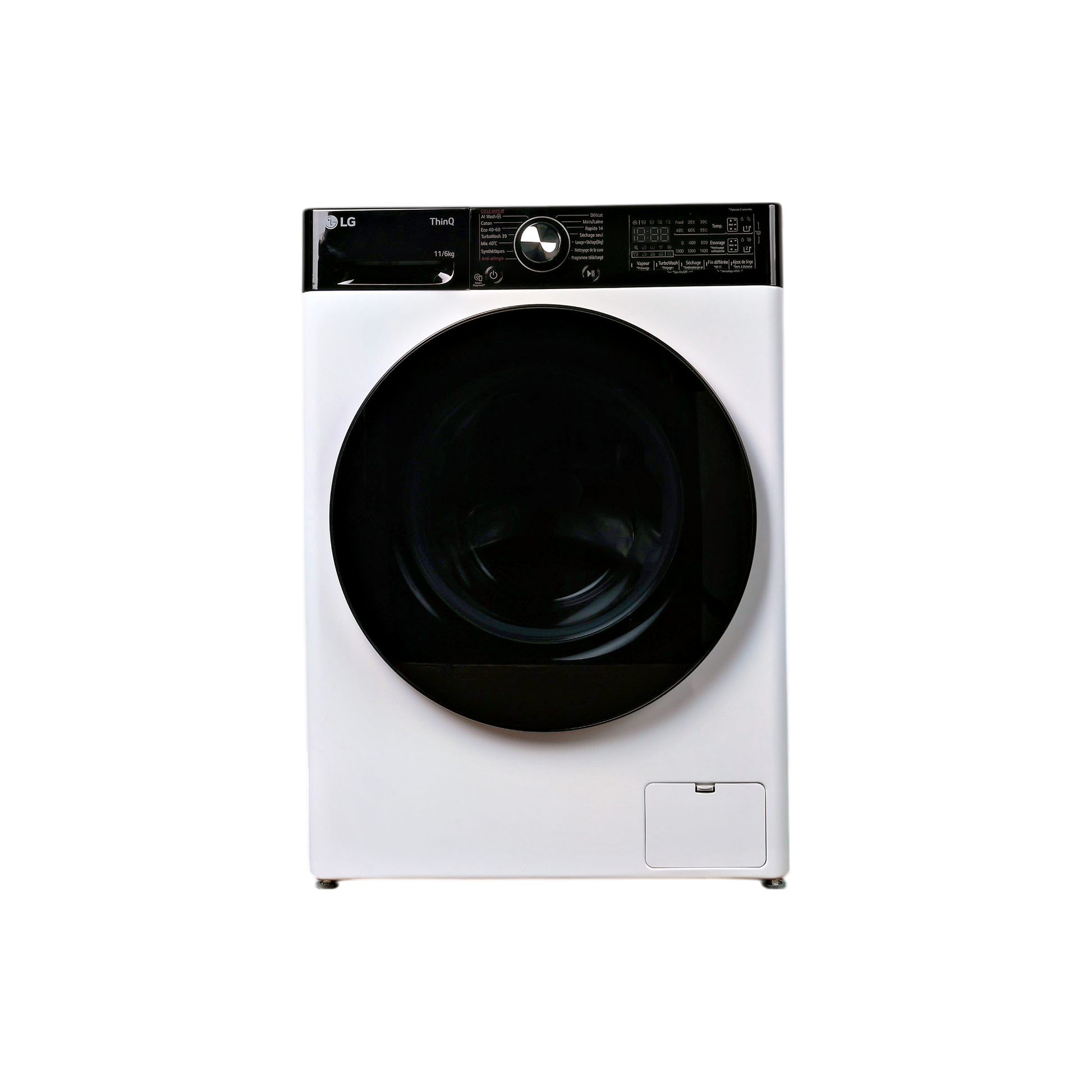 Lave-Linge Sechant 11 kg Reconditionné LG F164R78WSTA : vue de face