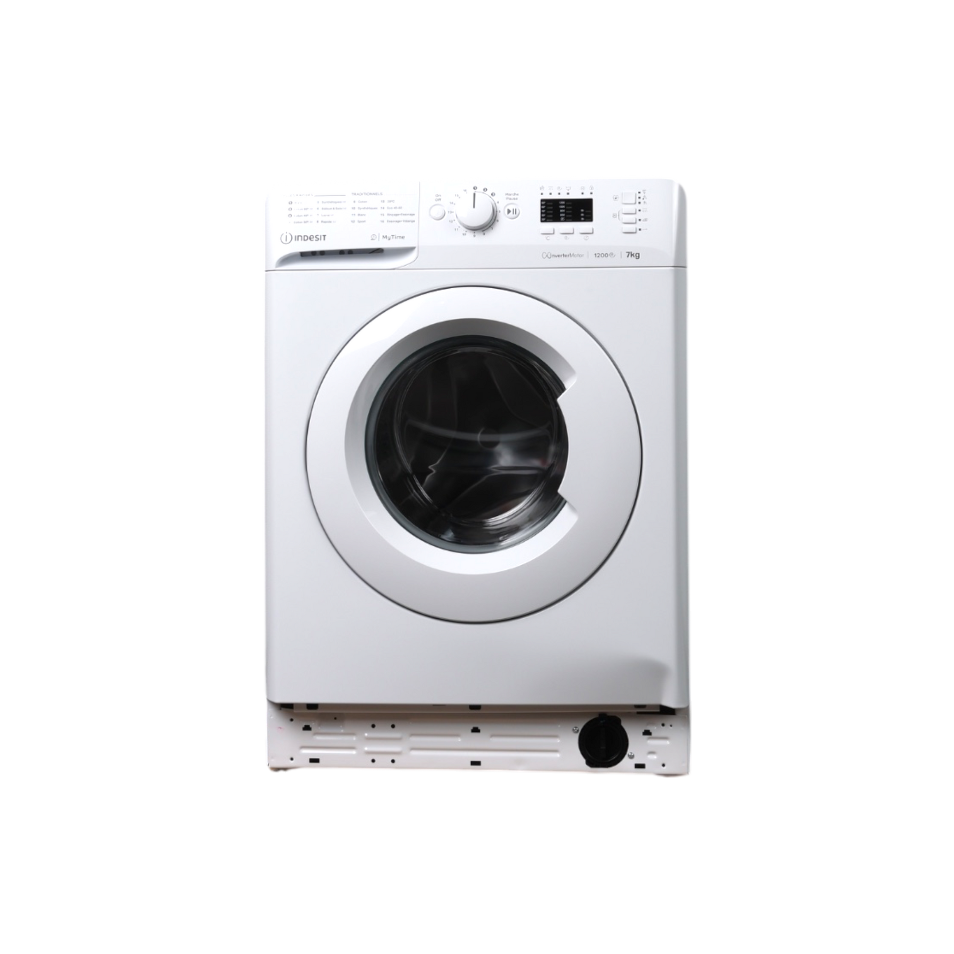 Lave-Linge Hublot 7 kg Reconditionné INDESIT MTWA71296WFR : vue de face