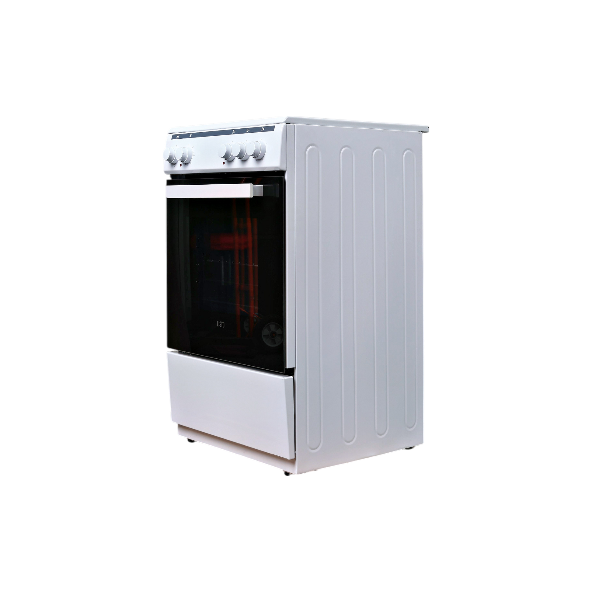 Cuisinière Vitrocéramique  Reconditionné LISTO CV5050L3B : vue du côté gauche