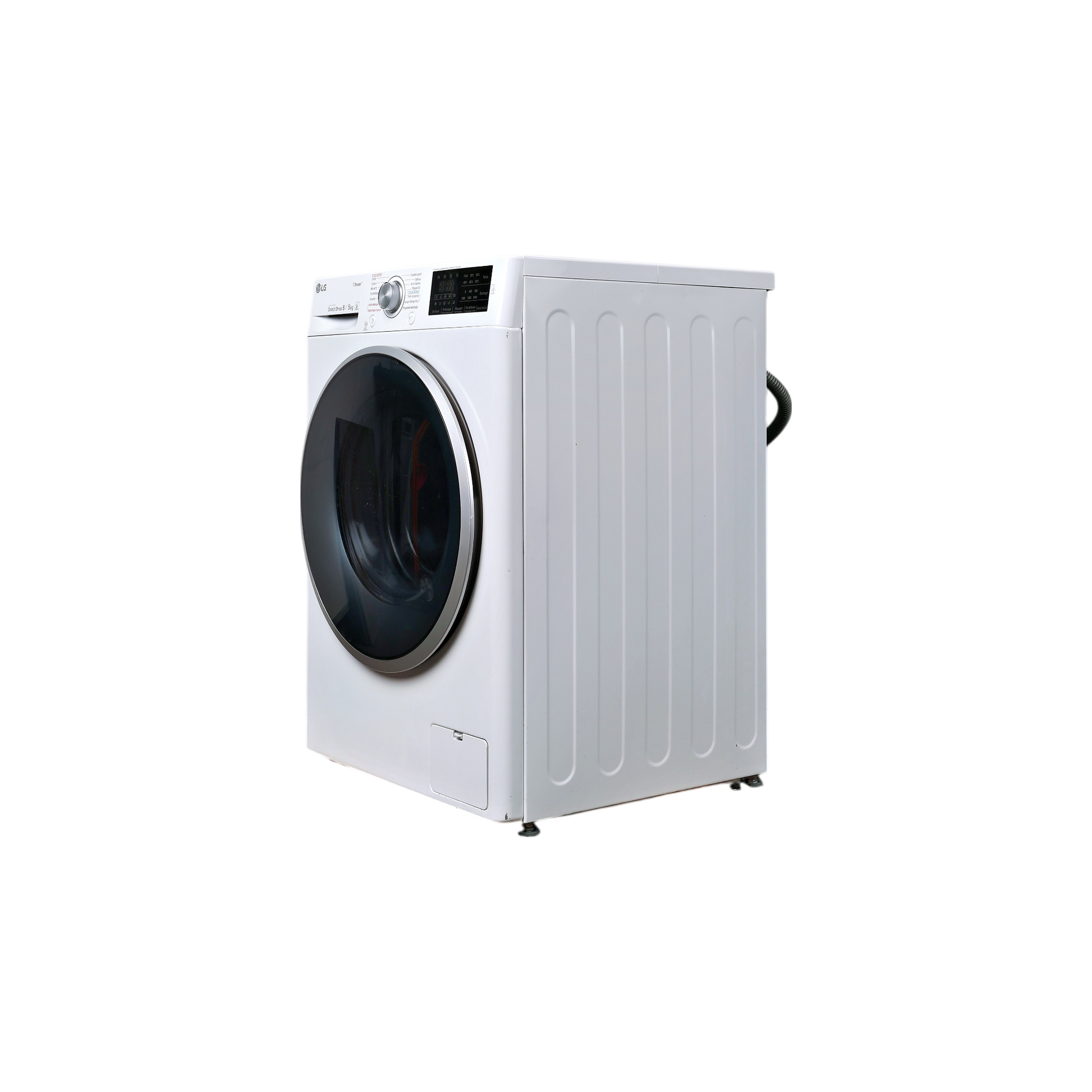 Lave-Linge Sechant 8 kg Reconditionné LG F854J61WRS : vue du côté gauche